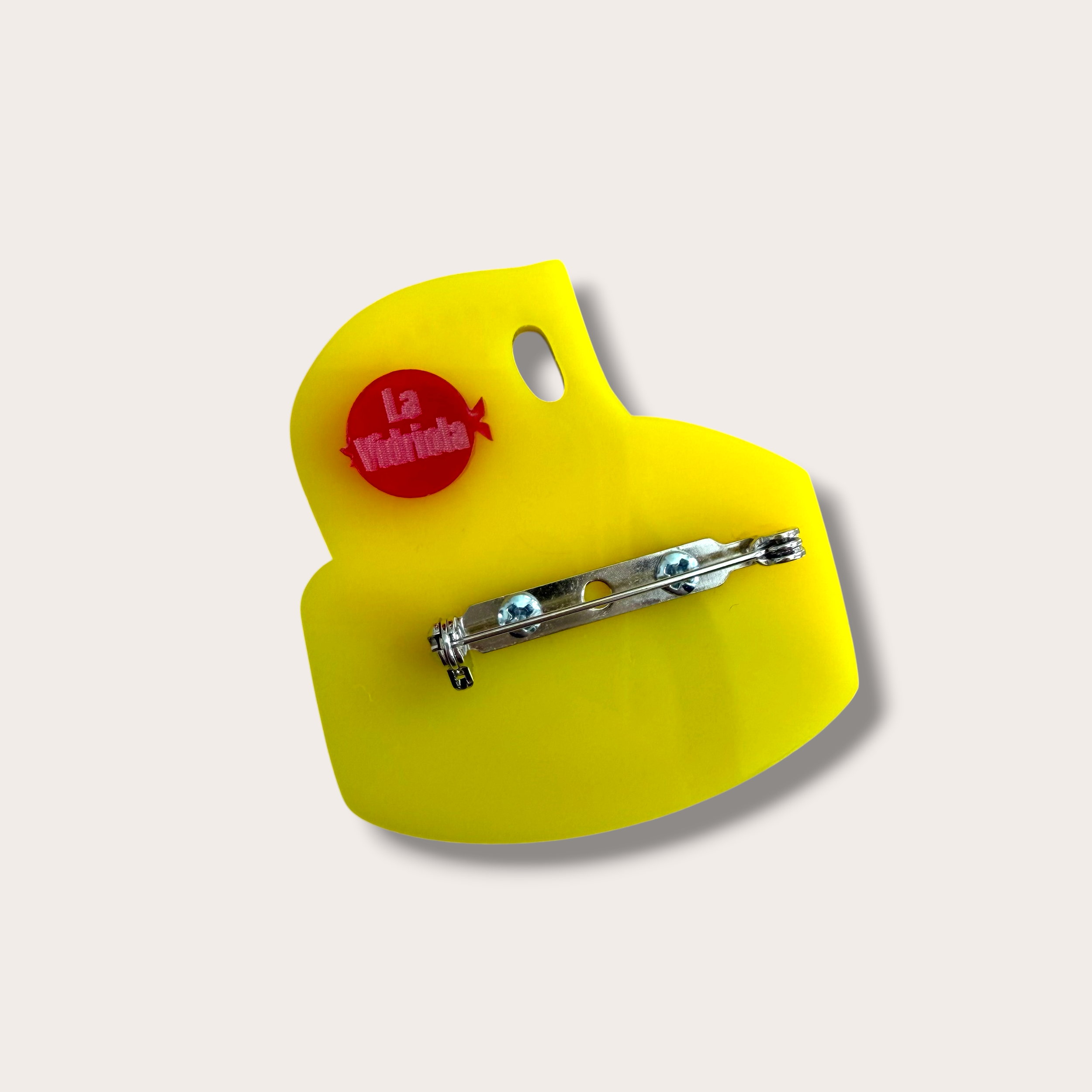 Danilova, La Vidriola, Measuring Up, Acrylic Brooch2.PNG