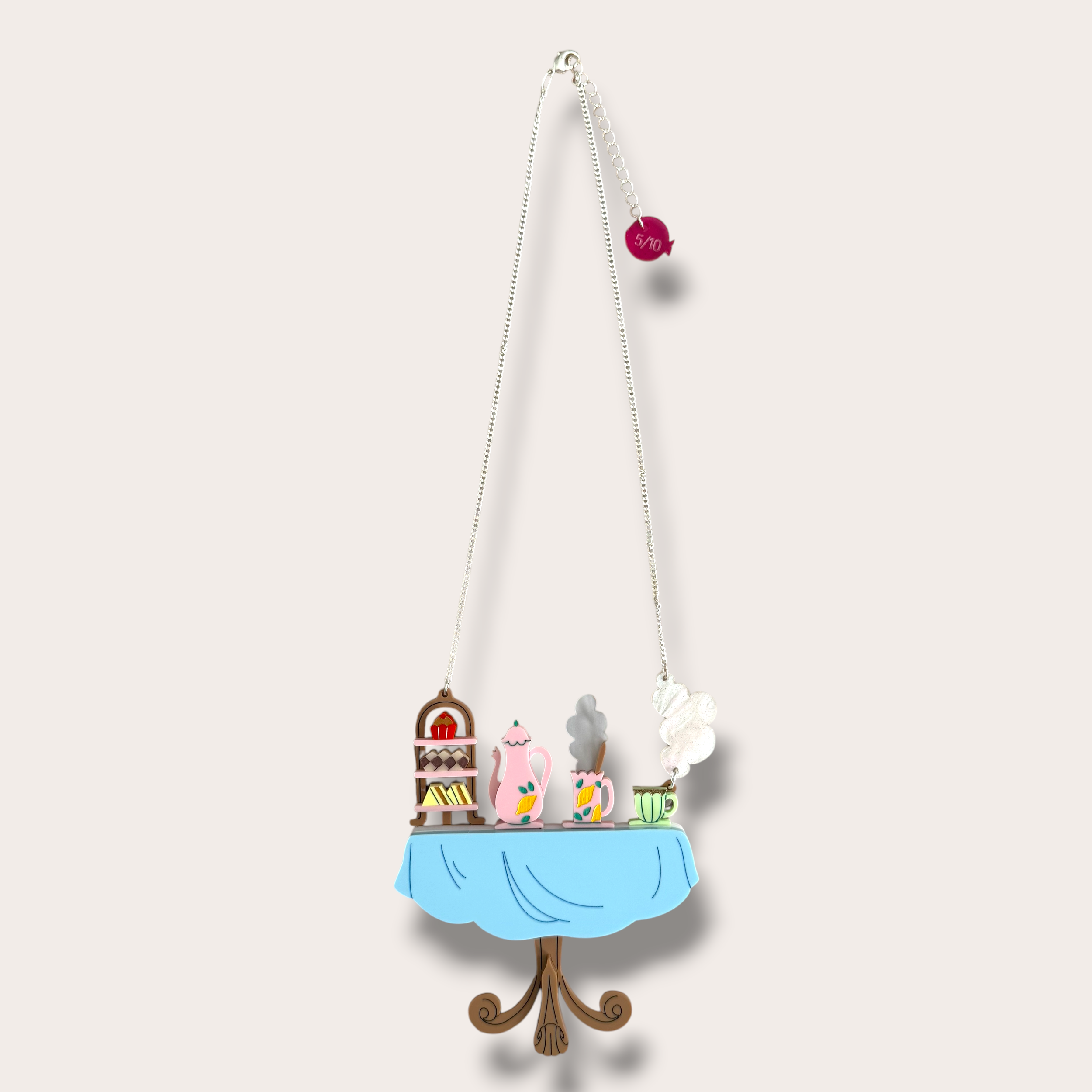 Danilova, La Vidriola, Setting the Table With..., Acrylic Necklace1.PNG