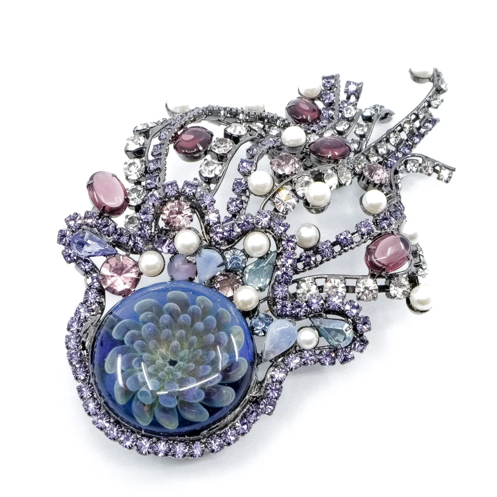 Moans Jellyfish Lilac Brooch