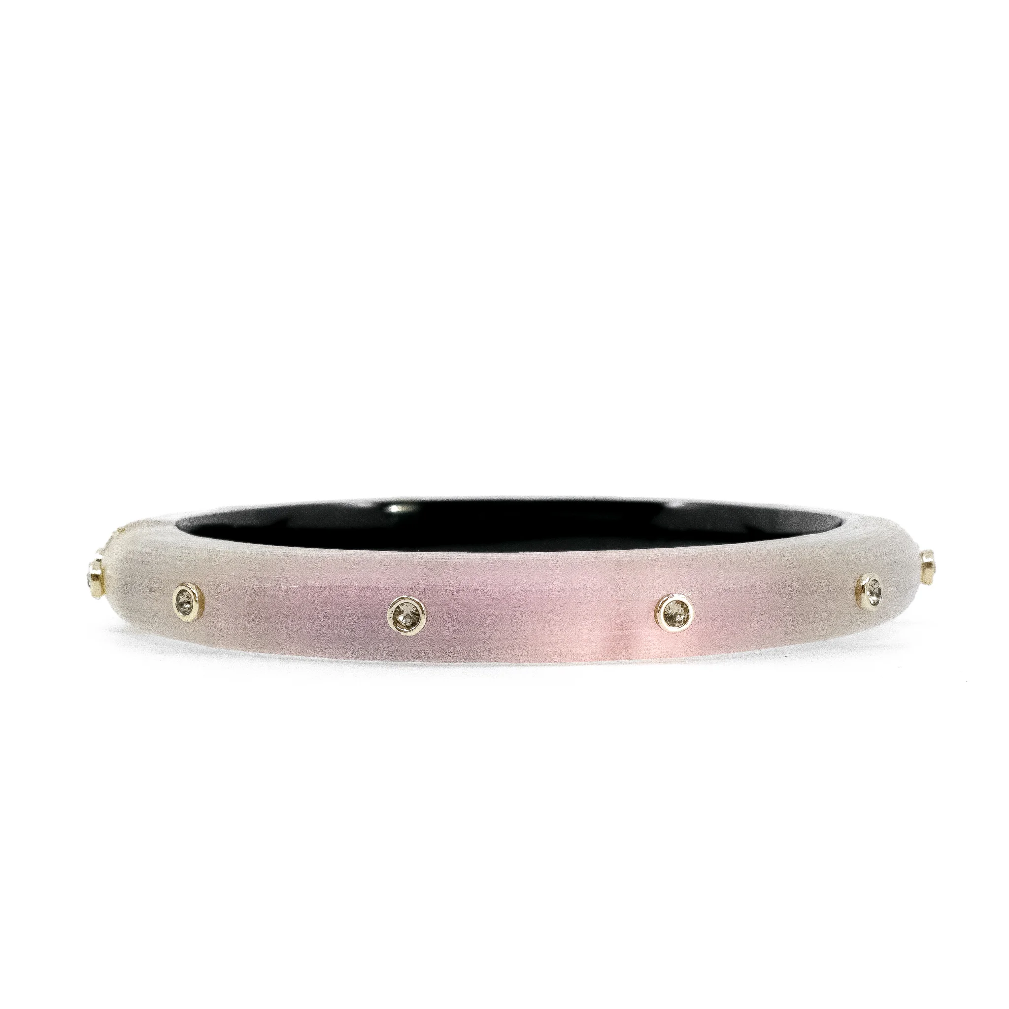 Alexis Bittar Pink Lucite Studded Bracelet