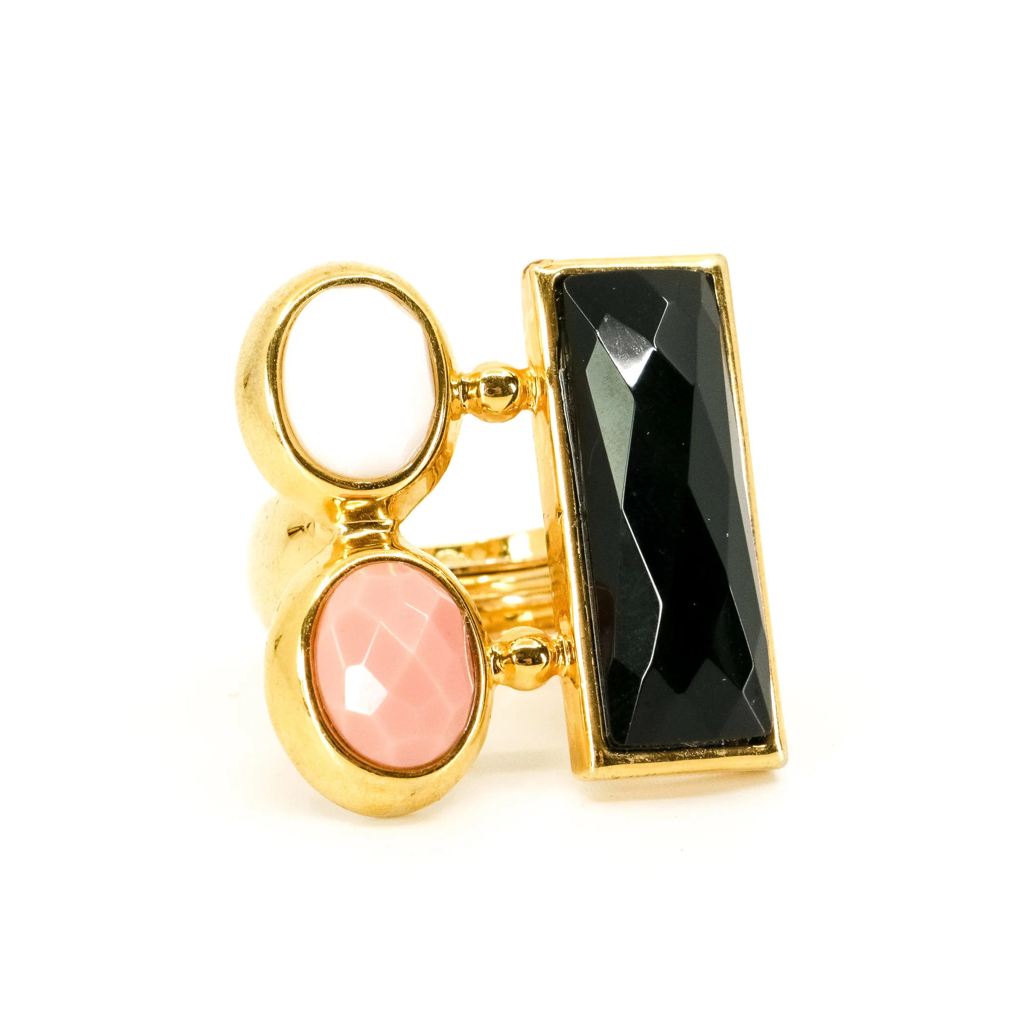 Kara by Kara Ross Triple Stone Cocktail Ring