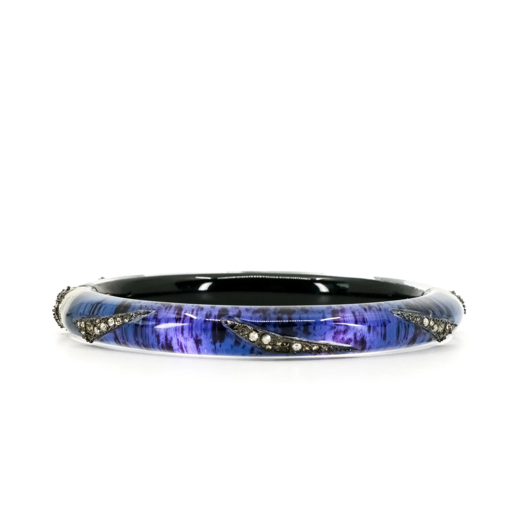 Alexis Bittar Crystal Encrusted Bangle in Blue