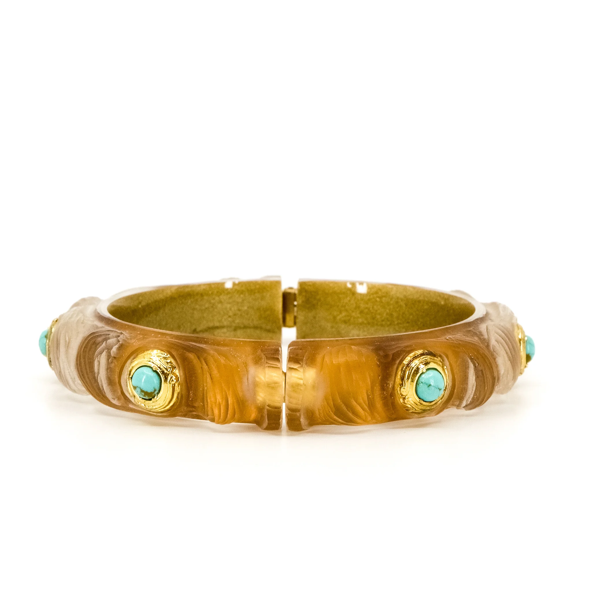 Alexis Bittar Lucite & Resin Hinged Bangle