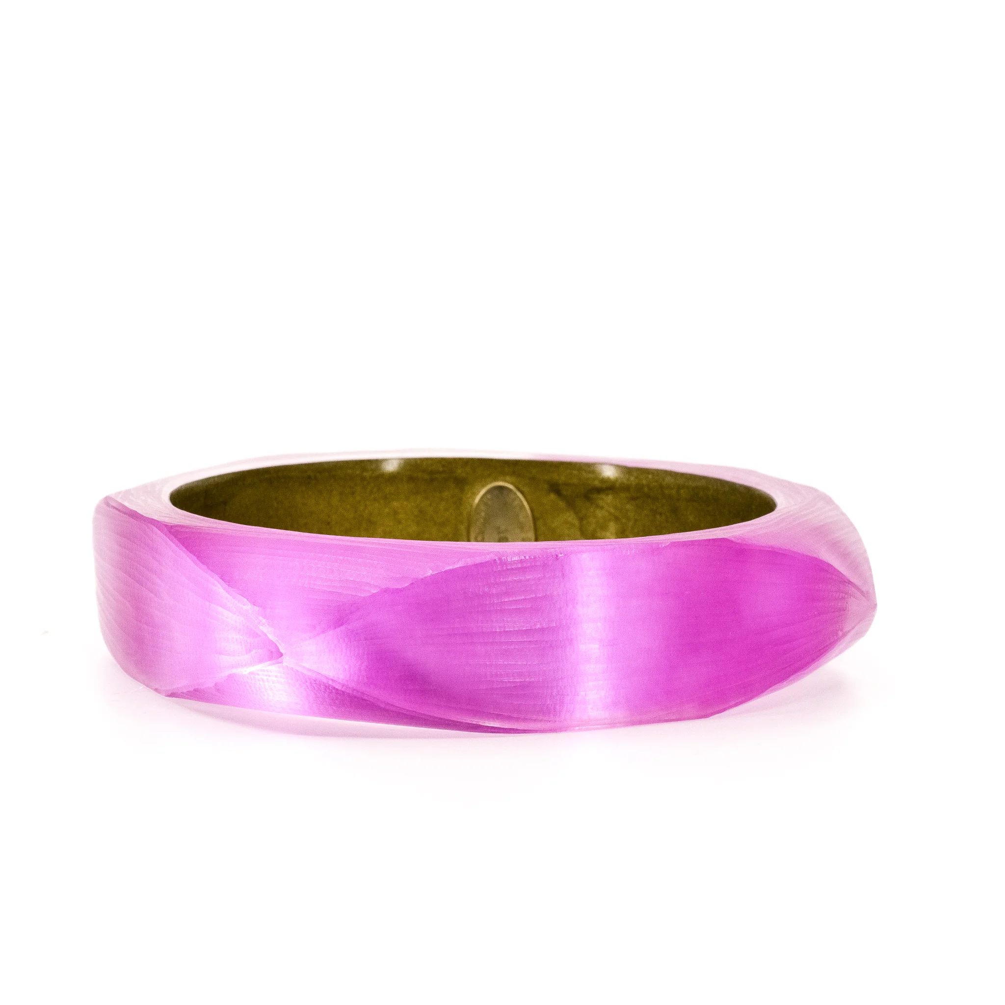 Alexis Bittar Lucite Square Bangle in Pink