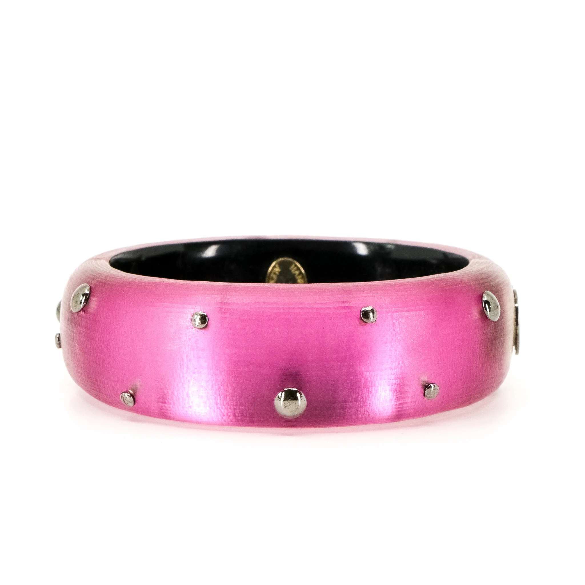 Alexis Bittar Studded Lucite Bangle in Pink