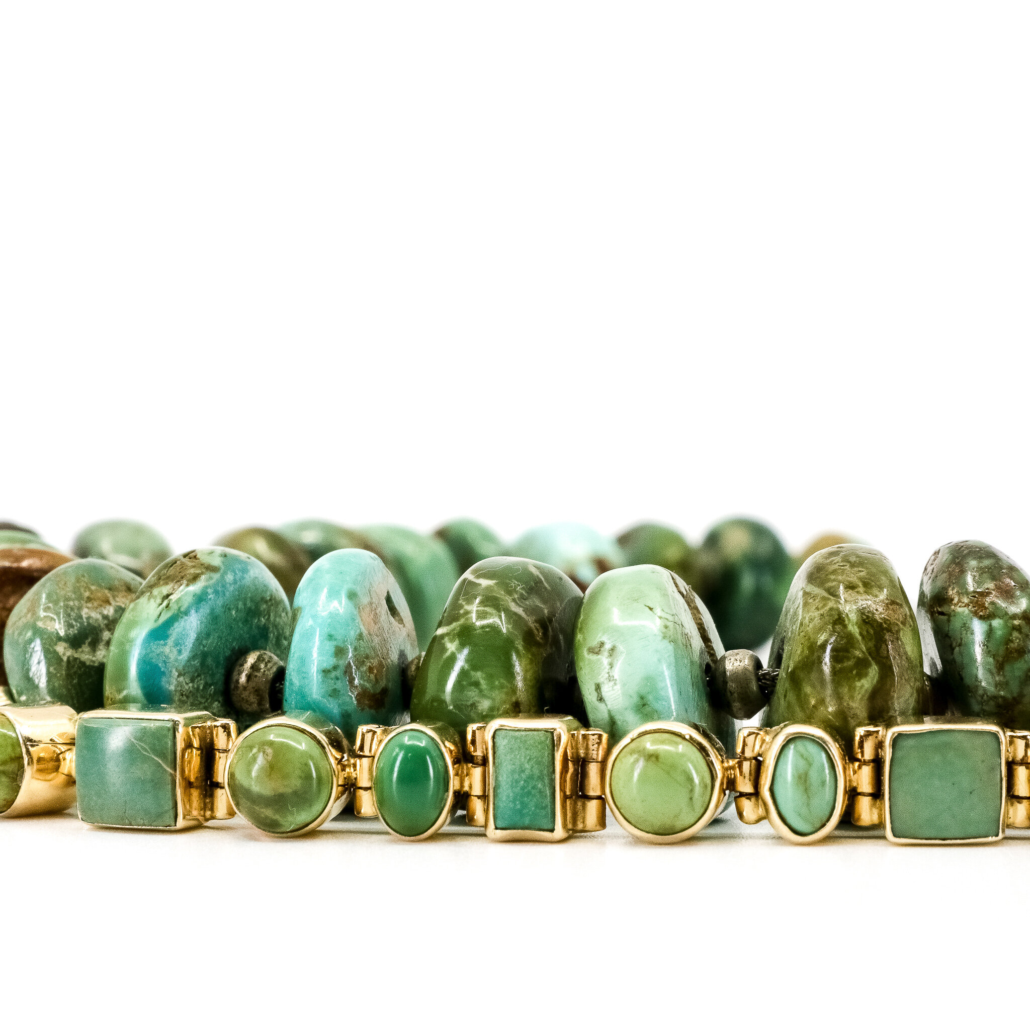Gold and Turquoise Bracelet 