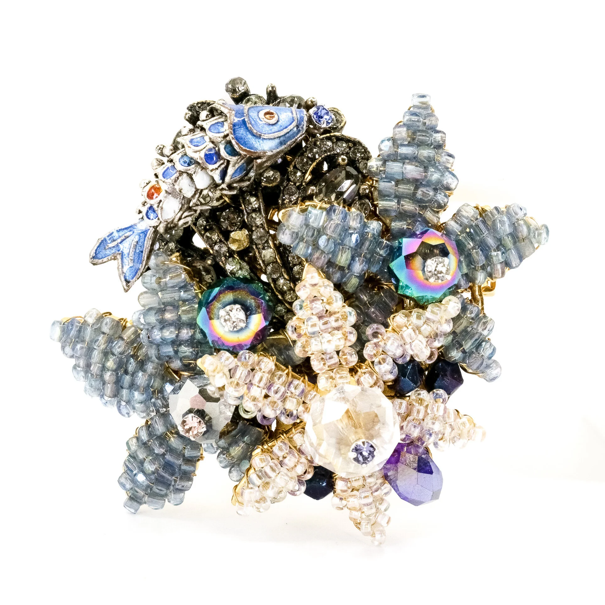 Stanley Hagler, Whimsical Beaded Brooch