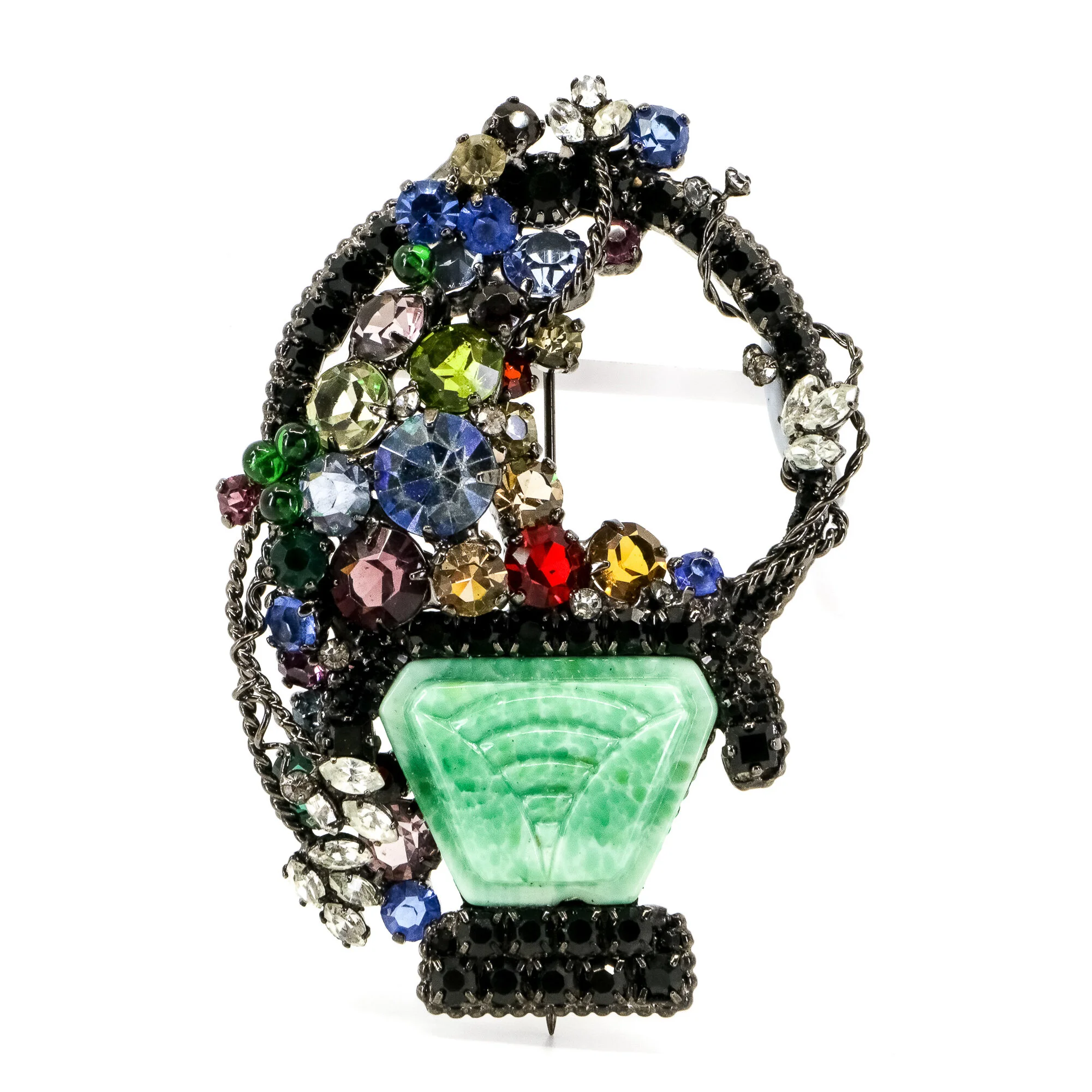 Sorrell Originals, Floral Vase Bouquet Brooch