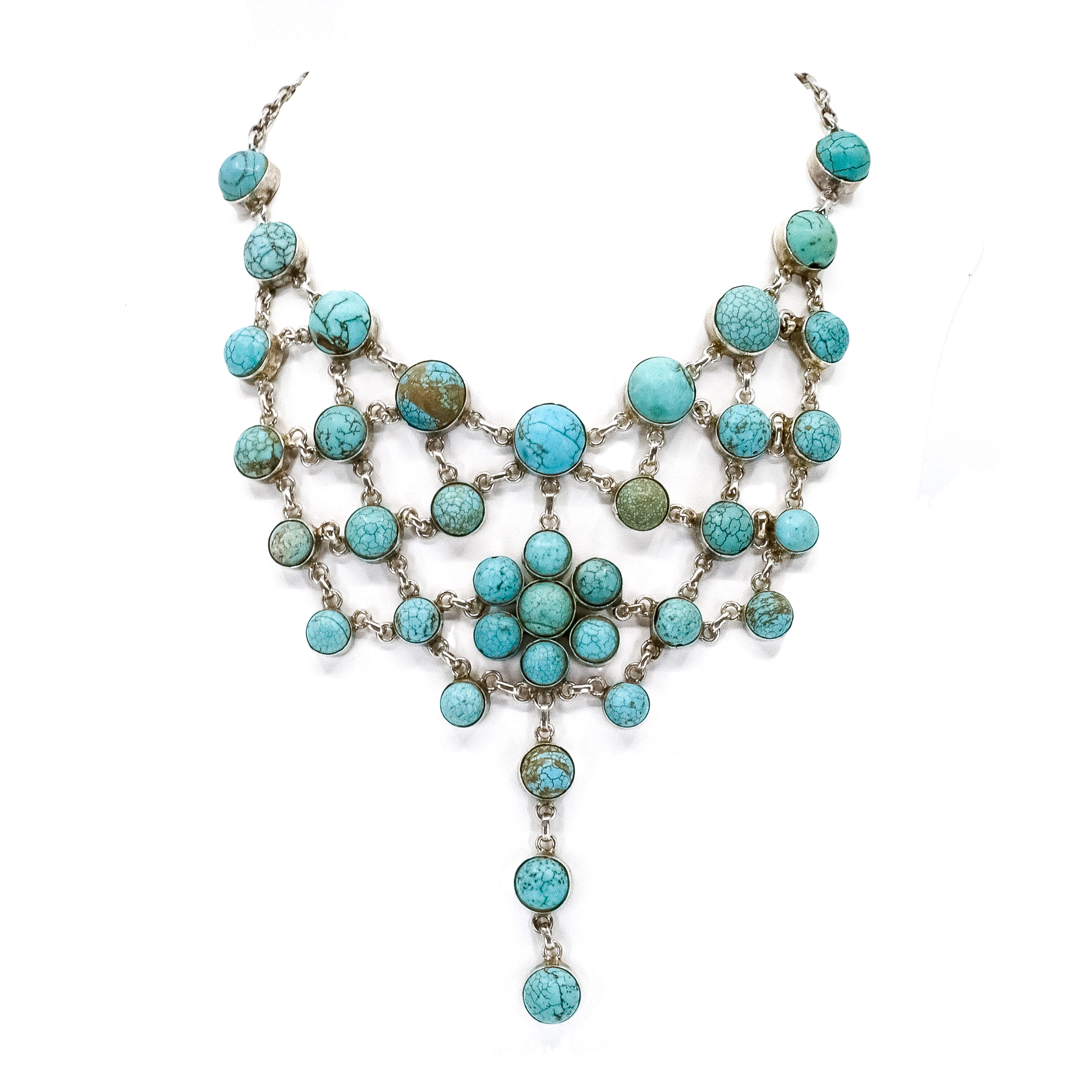 Vintage, Turquoise and Silver Necklace