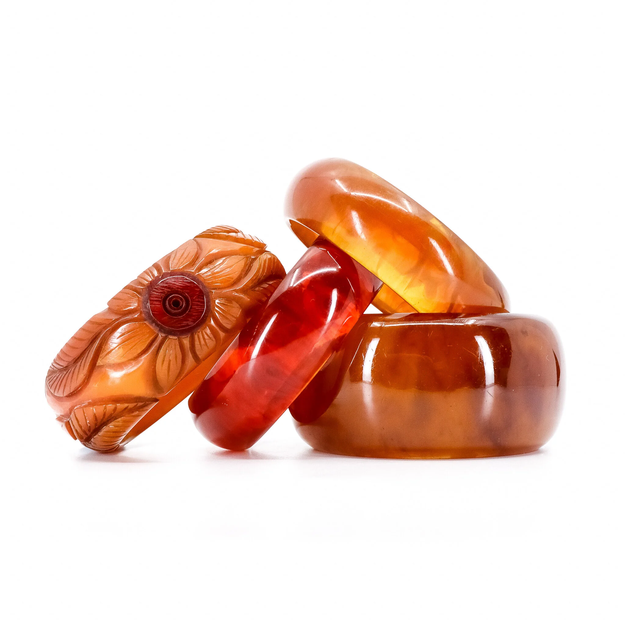 Vintage, Autumn Glow, Bakelite Bracelets