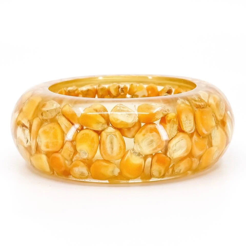 Mark Labat, Encased Corn, Lucite Bangle
