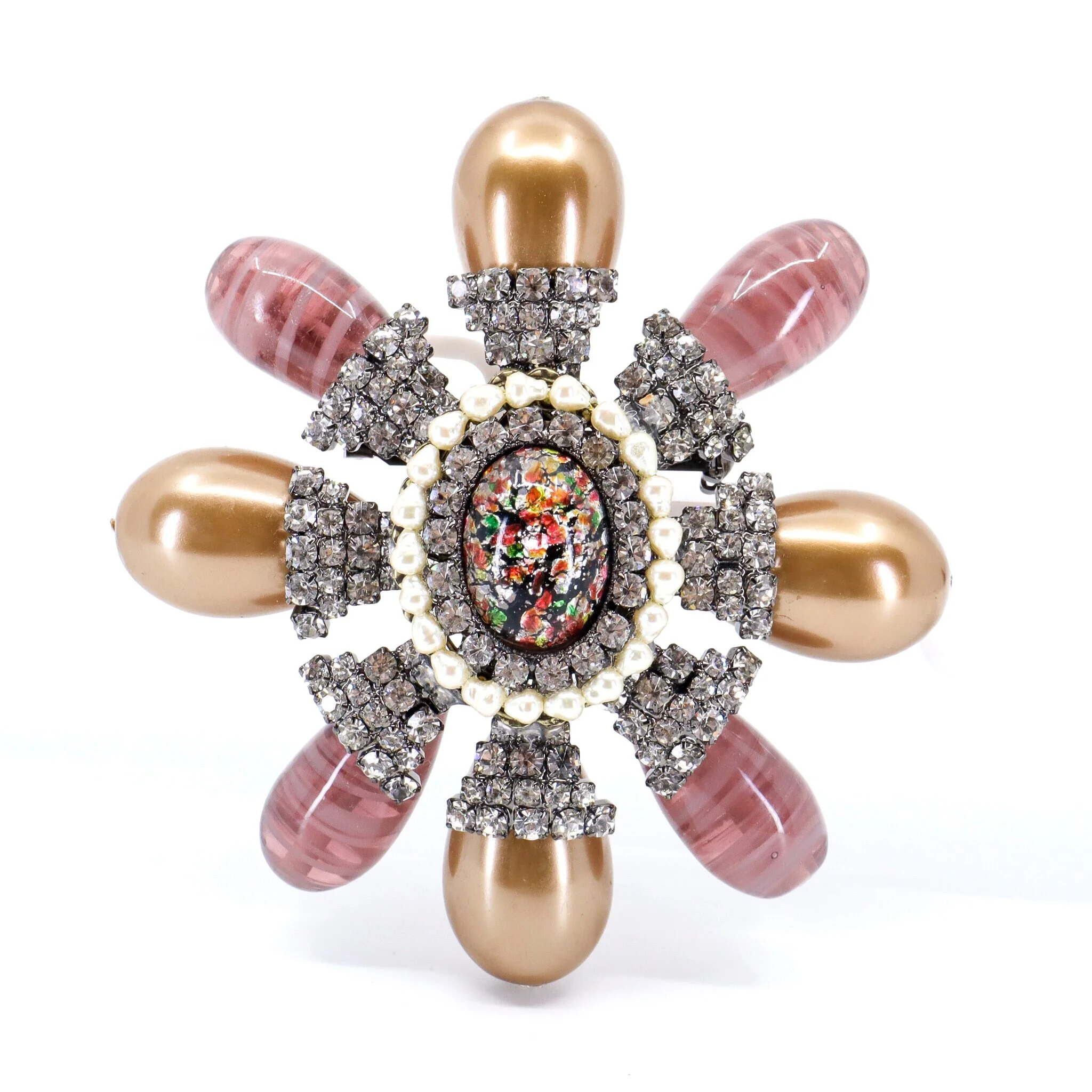 Lawrence Vrba, Crystal Harlequin Star Brooch