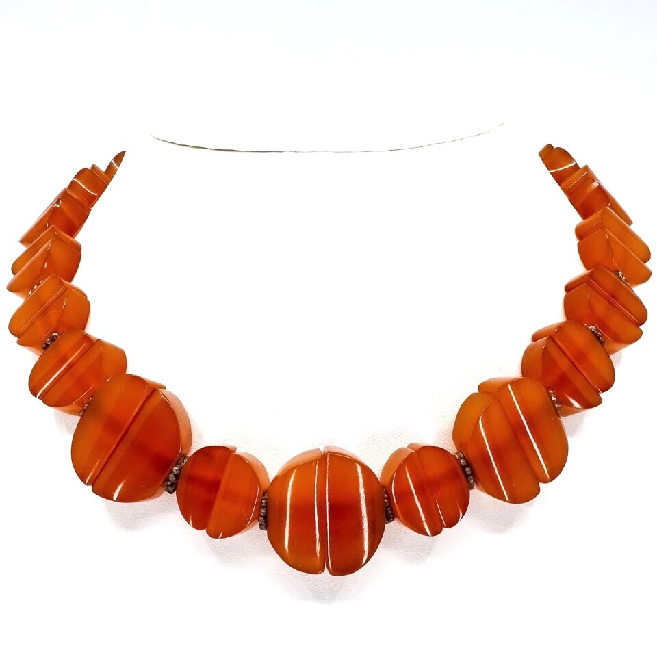 Vintage, Pressed Amber Necklace