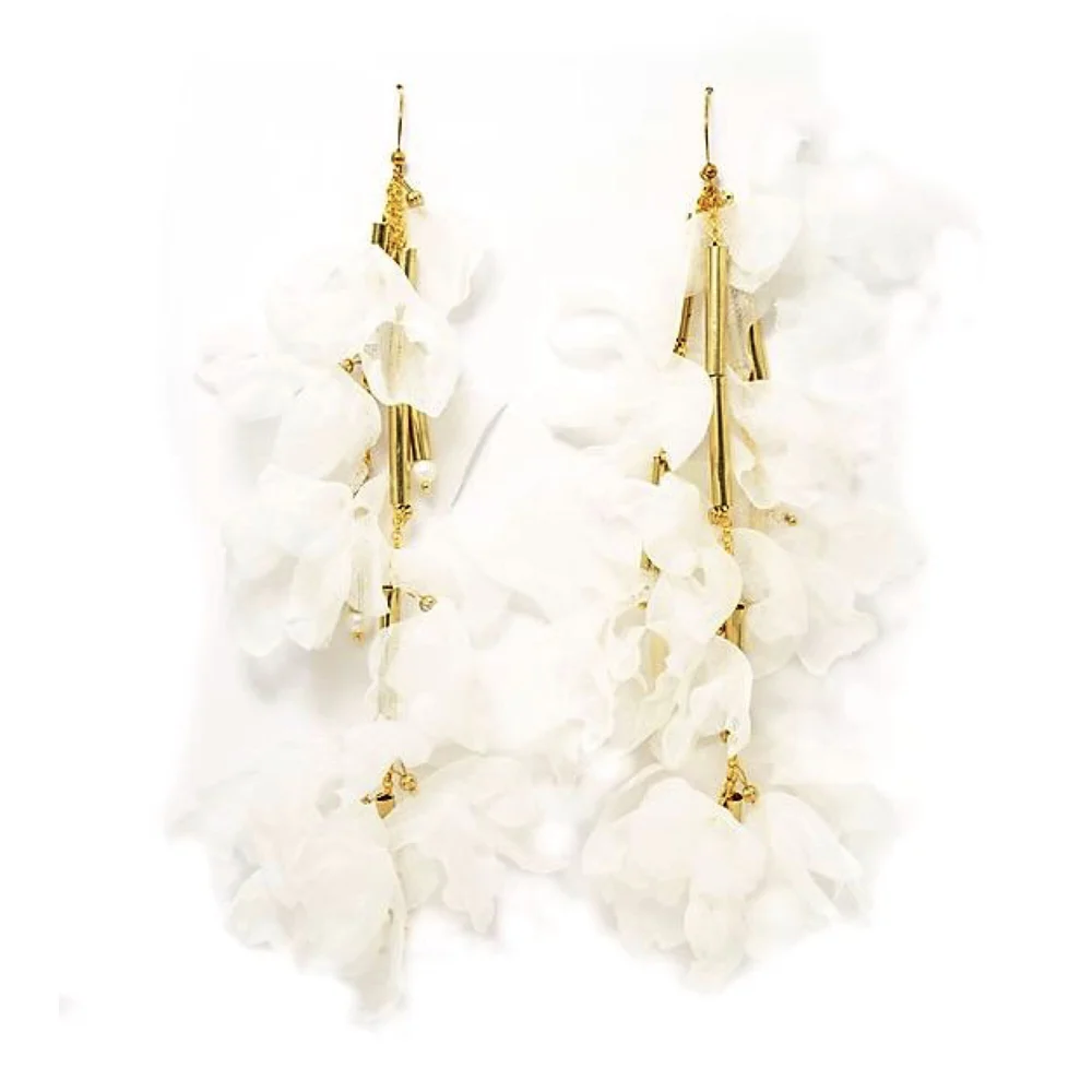 Decolove, Echo Flower, Silk Earrings — Danilova: Fashion, costume 