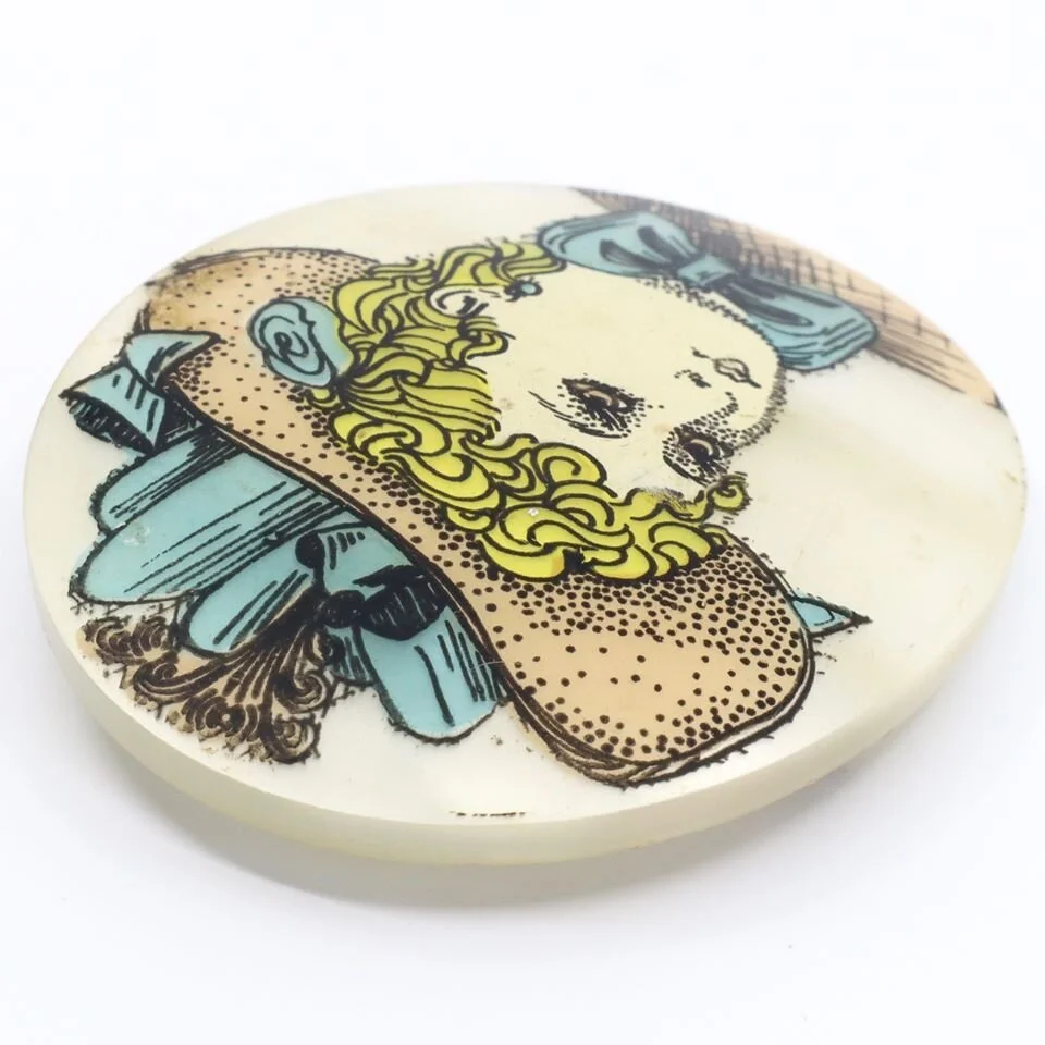 Rare Vintage, Lea Stein, Serigraphy Pin/Brooch — Danilova: Fashion