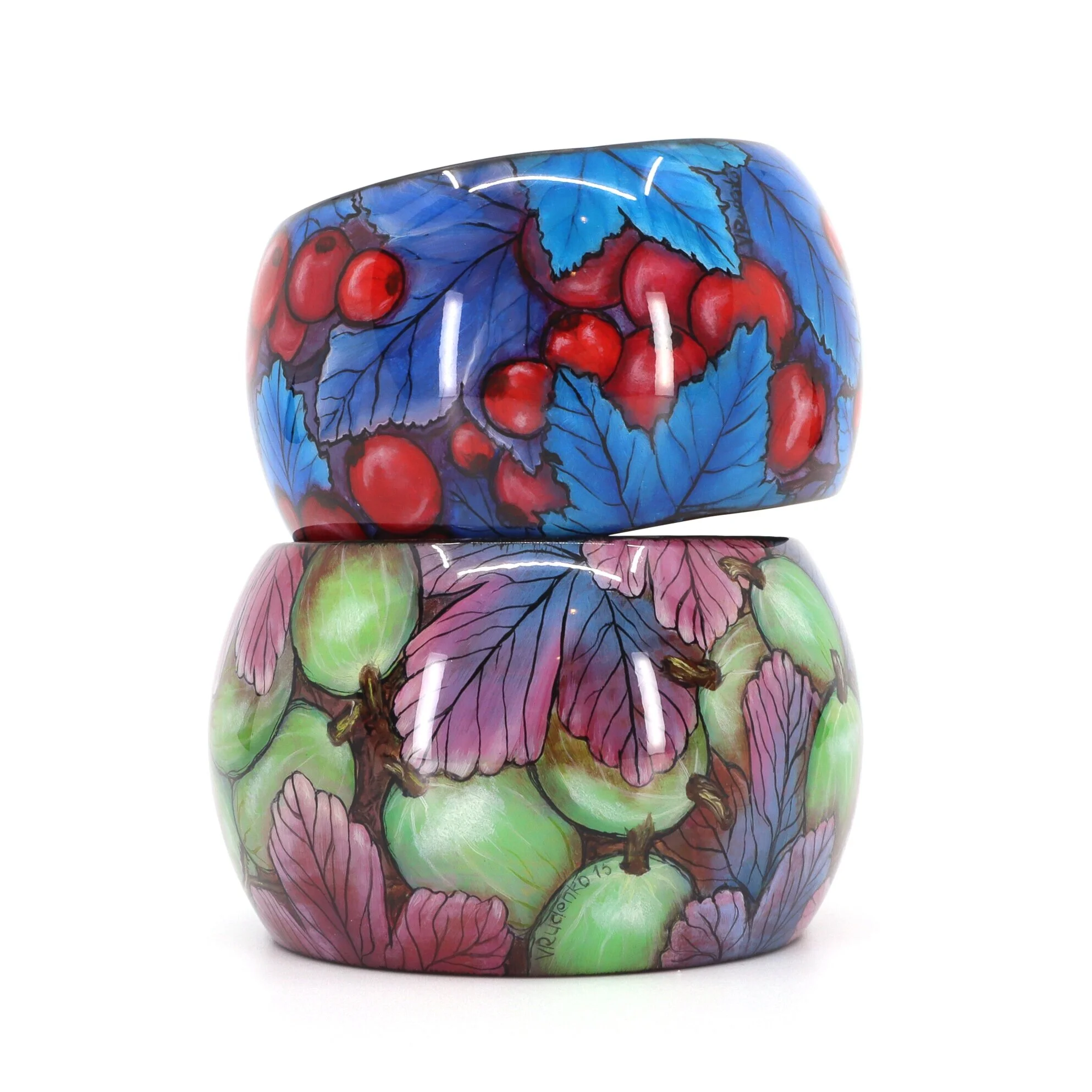 V. Rudenko, Assorted Floral Bracelets