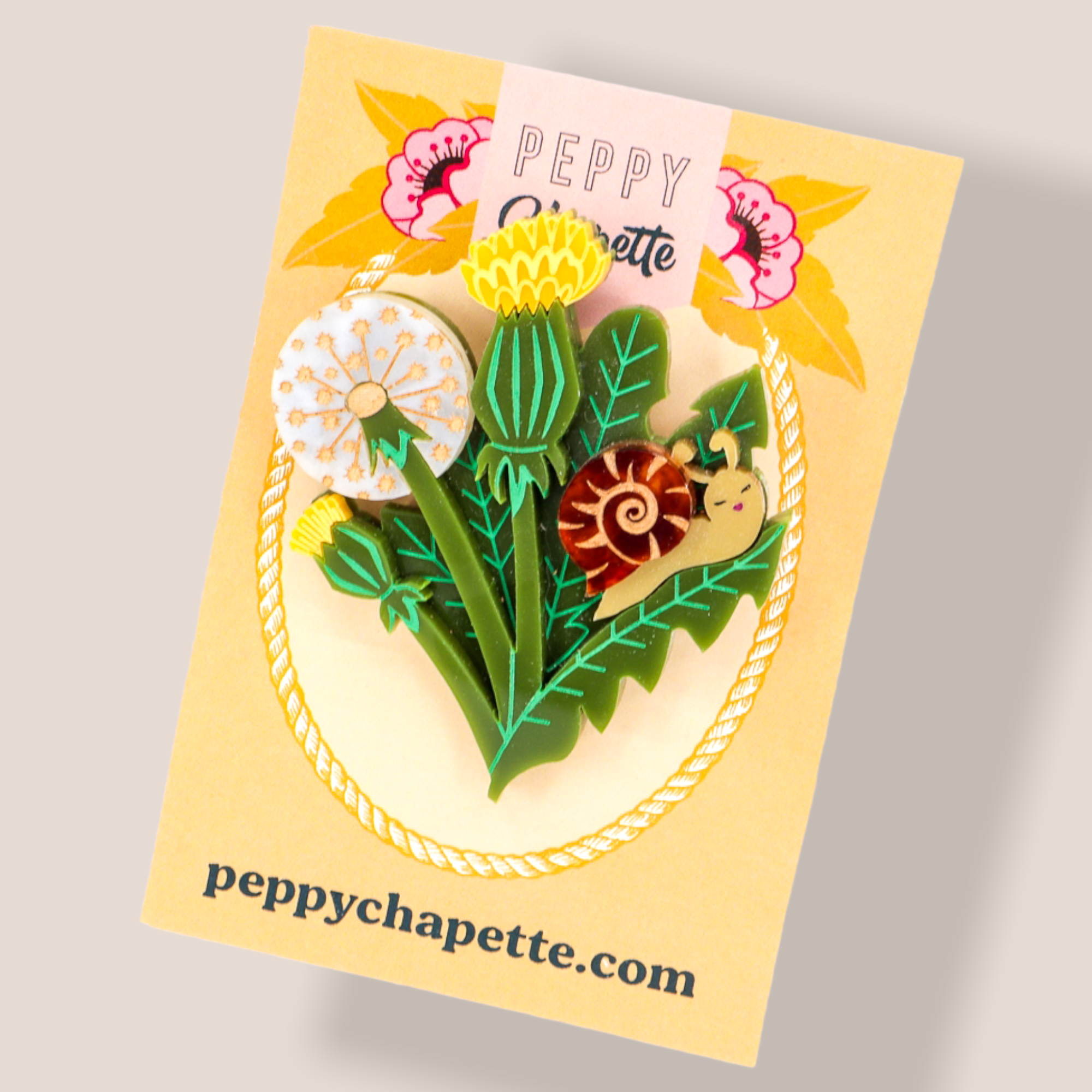 Danilova Jewellery, Peppy Chapette Plastic Resin Brooch1.PNG