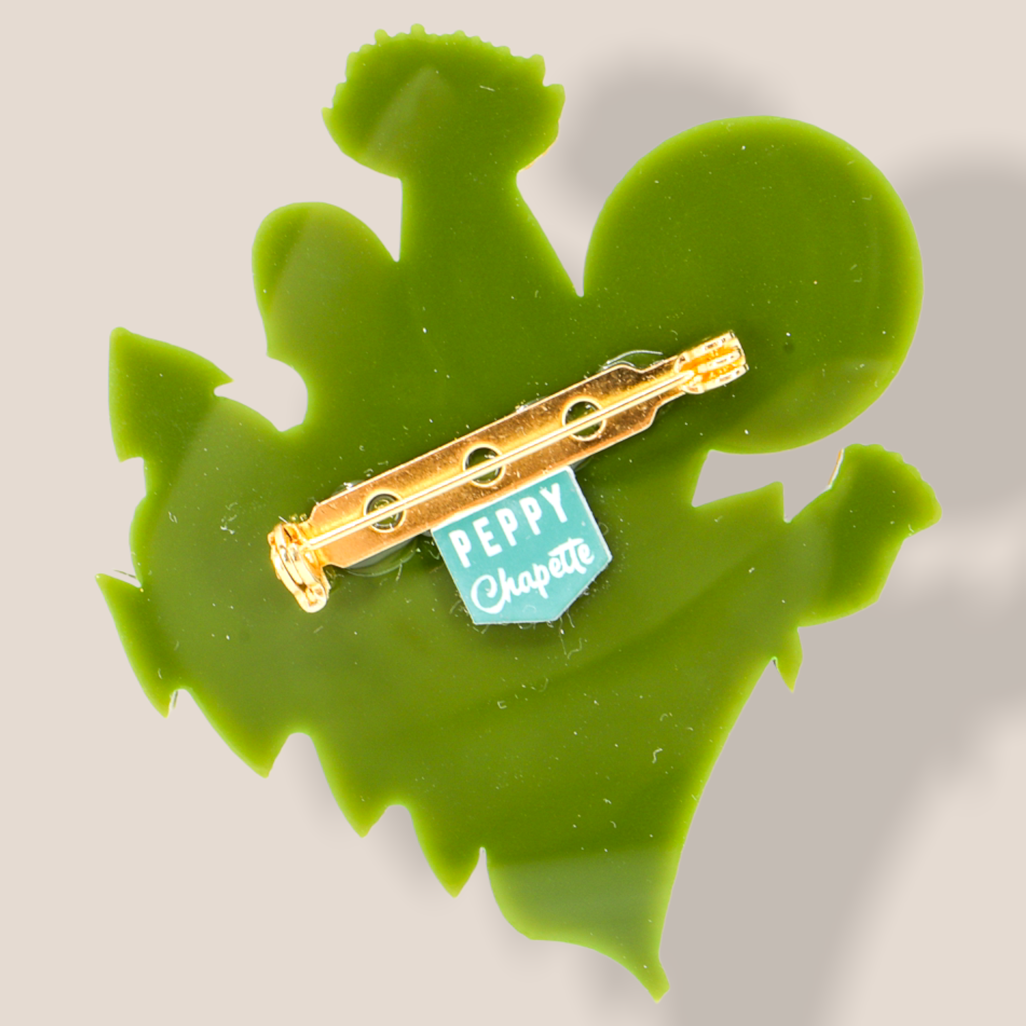 Danilova Jewellery, Peppy Chapette Plastic Resin Brooch5.PNG