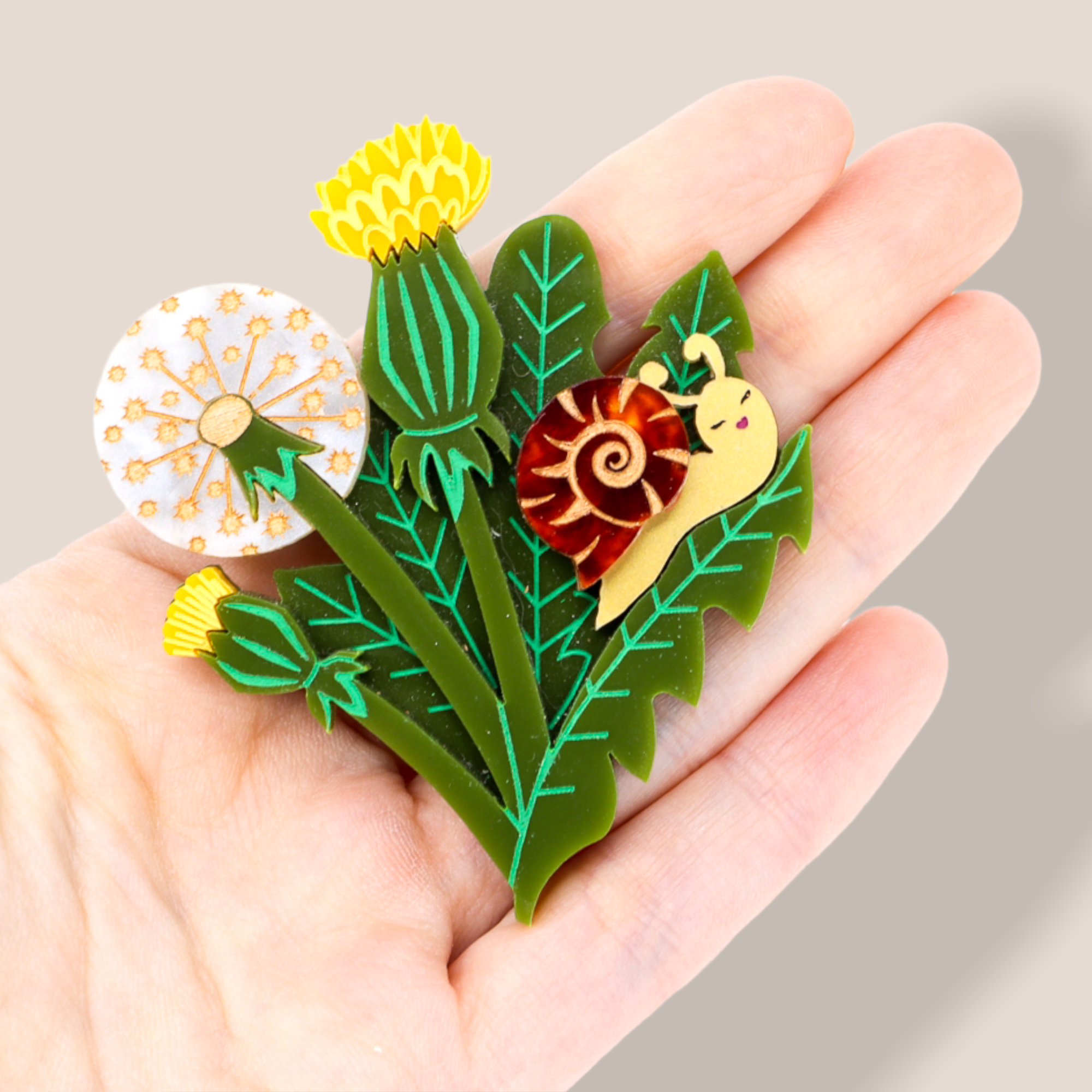 Danilova Jewellery, Peppy Chapette Plastic Resin Brooch10.PNG