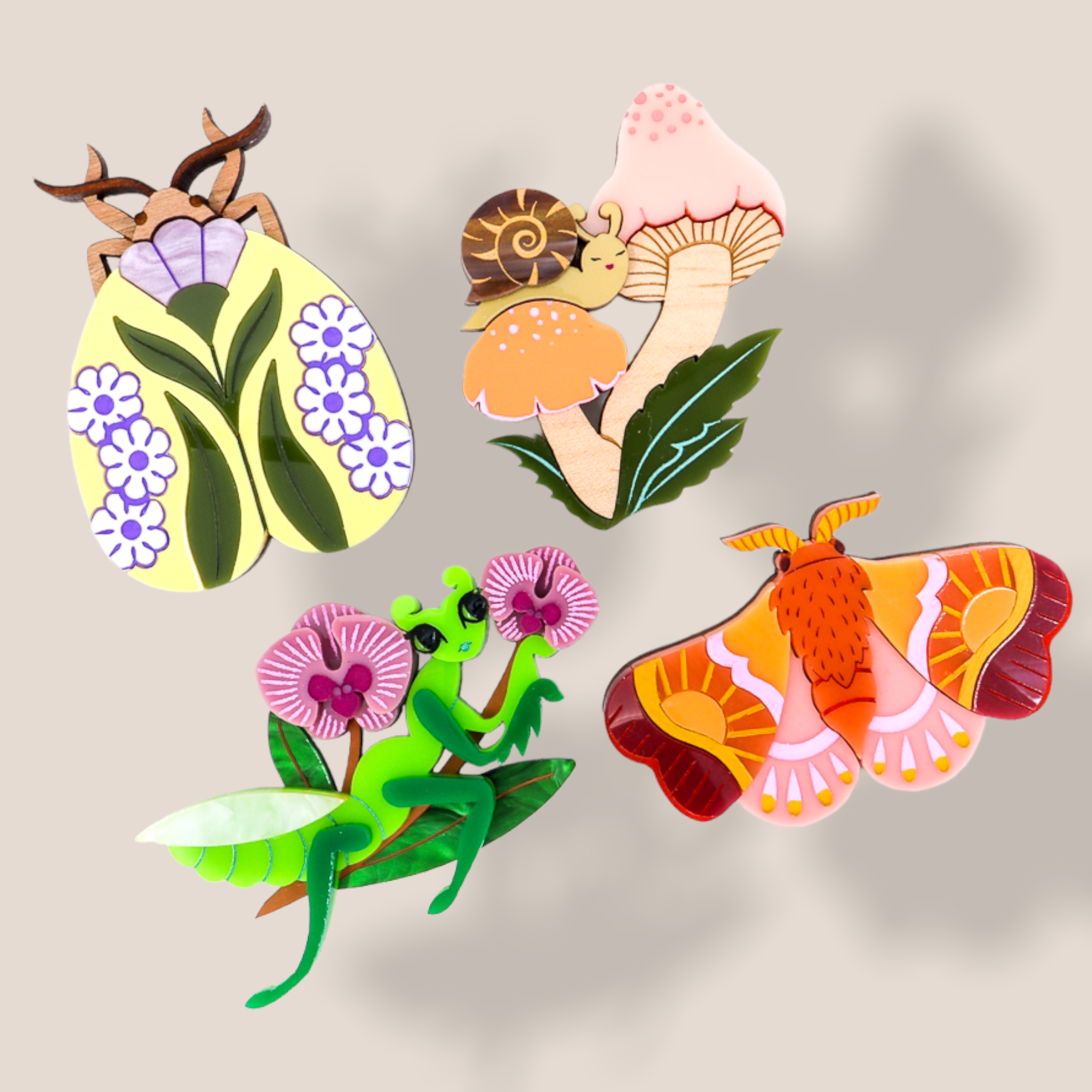 Danilova Jewellery, Peppy Chapette Plastic Resin Brooch12.PNG