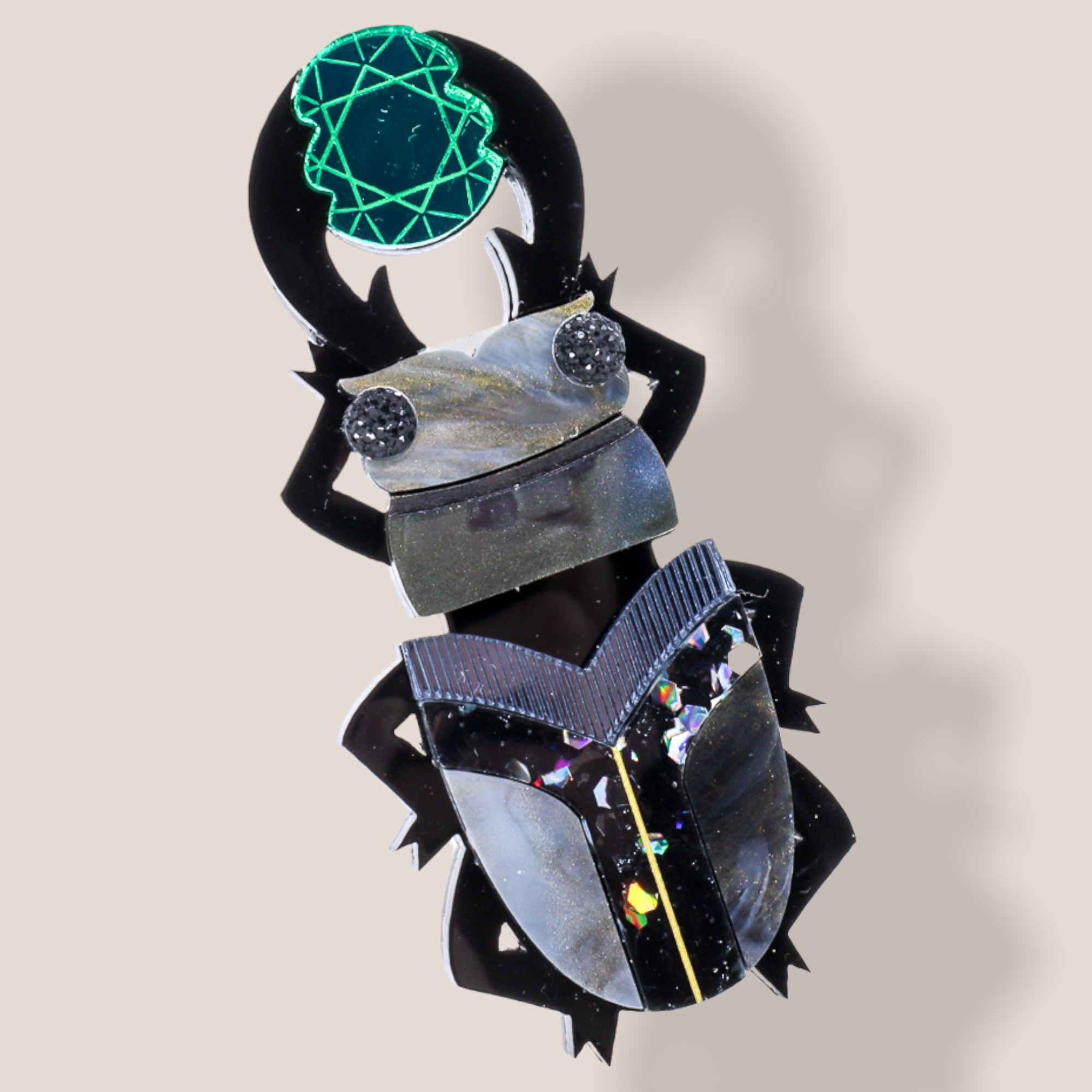 Danilova Jewellery, Peppy Chapette Plastic Resin Brooch4.PNG