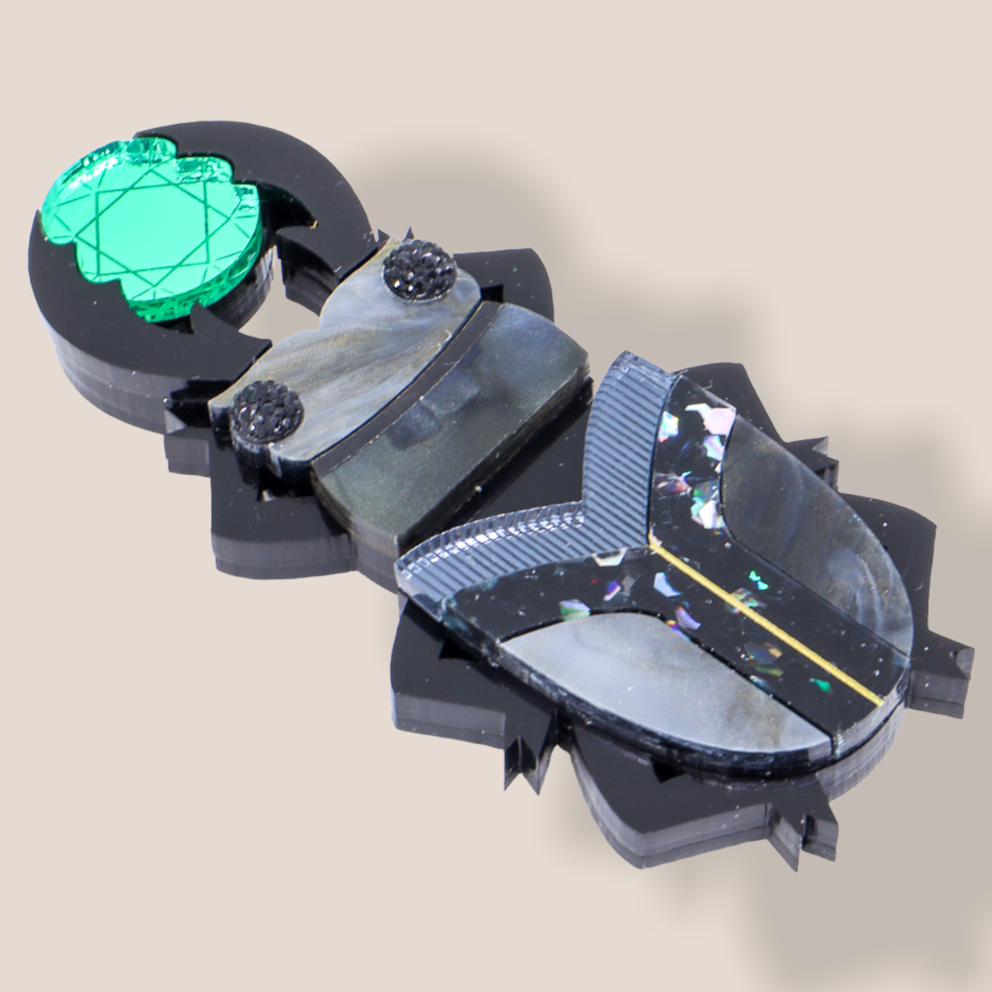 Danilova Jewellery, Peppy Chapette Plastic Resin Brooch9.PNG