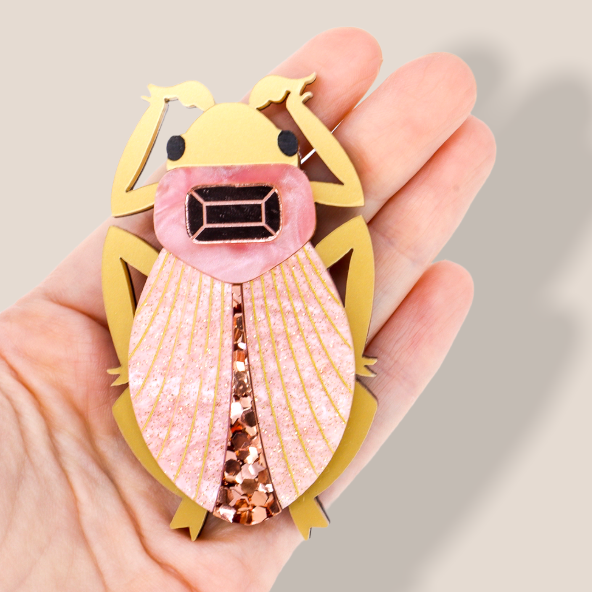Danilova Jewellery, Peppy Chapette Plastic Resin Brooch10.PNG