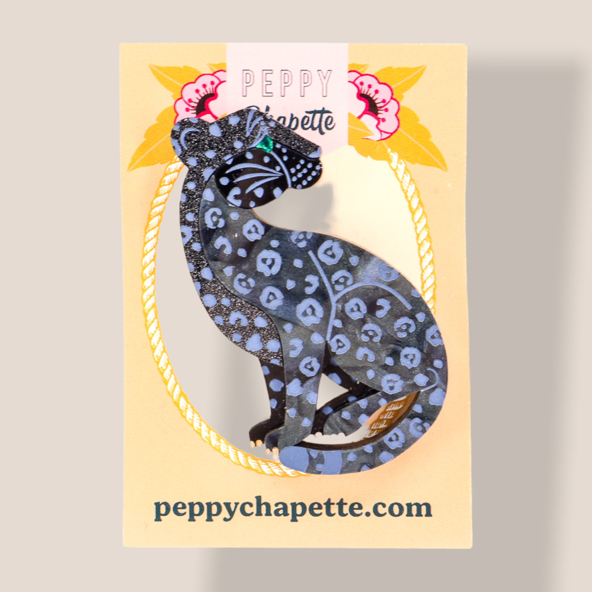 Danilova Jewellery, Peppy Chapette Plastic Resin Brooch1.PNG