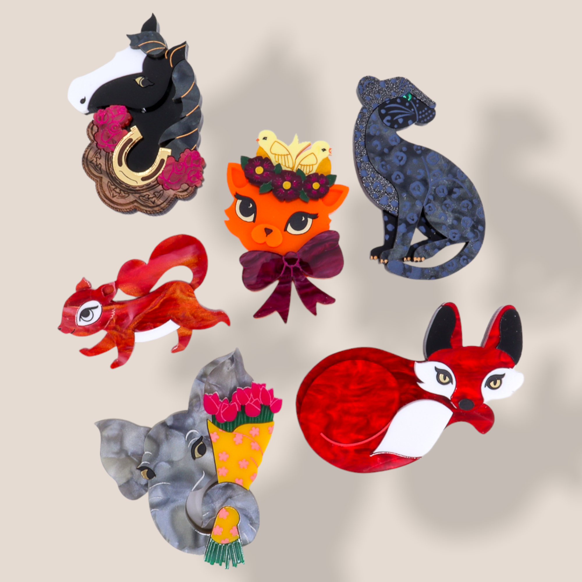 Danilova Jewellery, Peppy Chapette Plastic Resin Brooch10.PNG