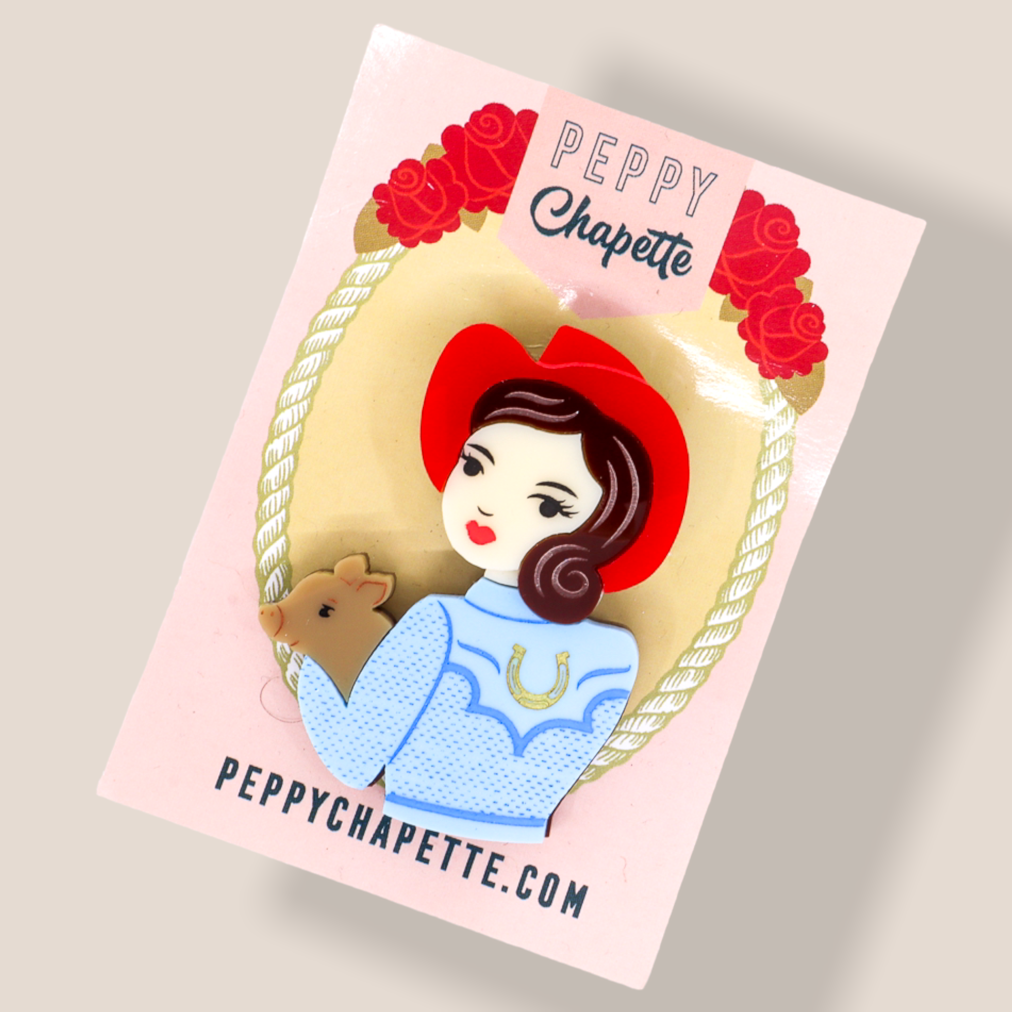 Danilova Jewellery, Peppy Chapette Plastic Resin Brooch2.PNG