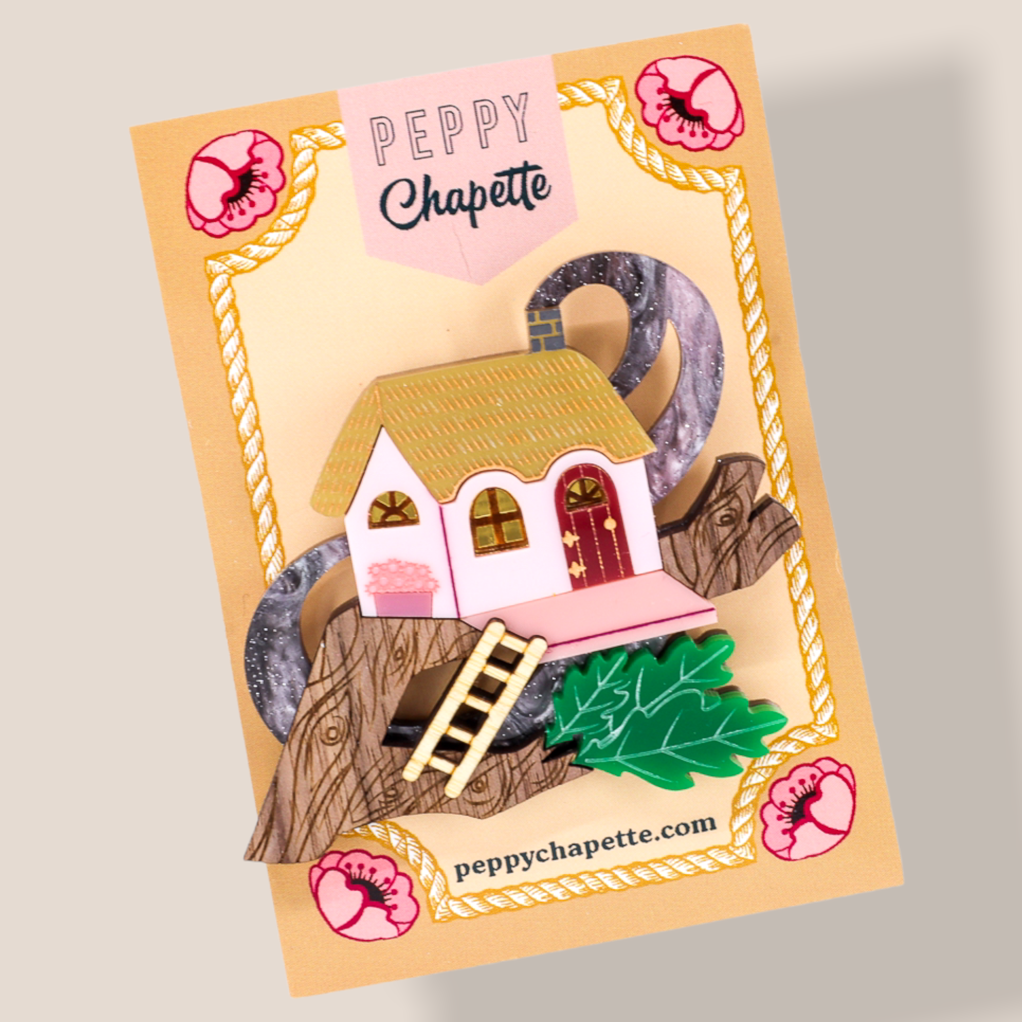 Danilova Jewellery, Peppy Chapette Plastic Resin Brooch1.PNG