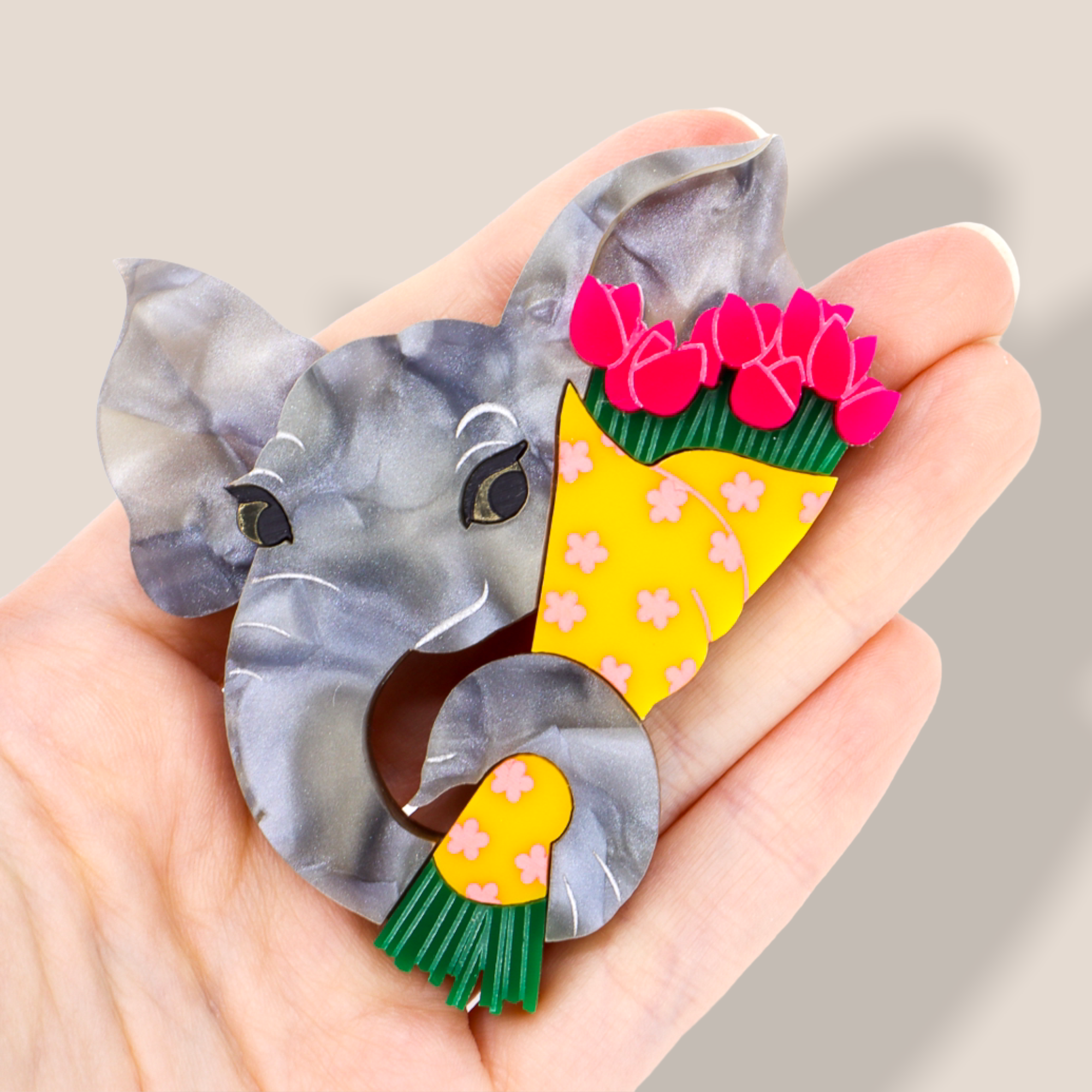 Danilova Jewellery, Peppy Chapette Plastic Resin Brooch11.PNG