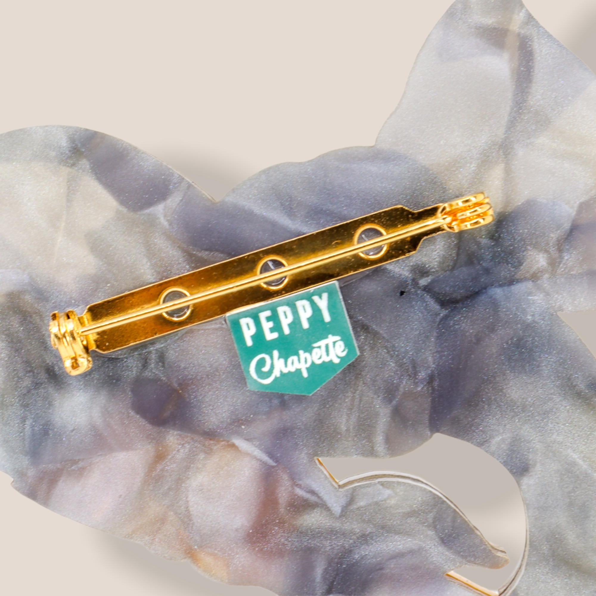 Danilova Jewellery, Peppy Chapette Plastic Resin Brooch7.PNG