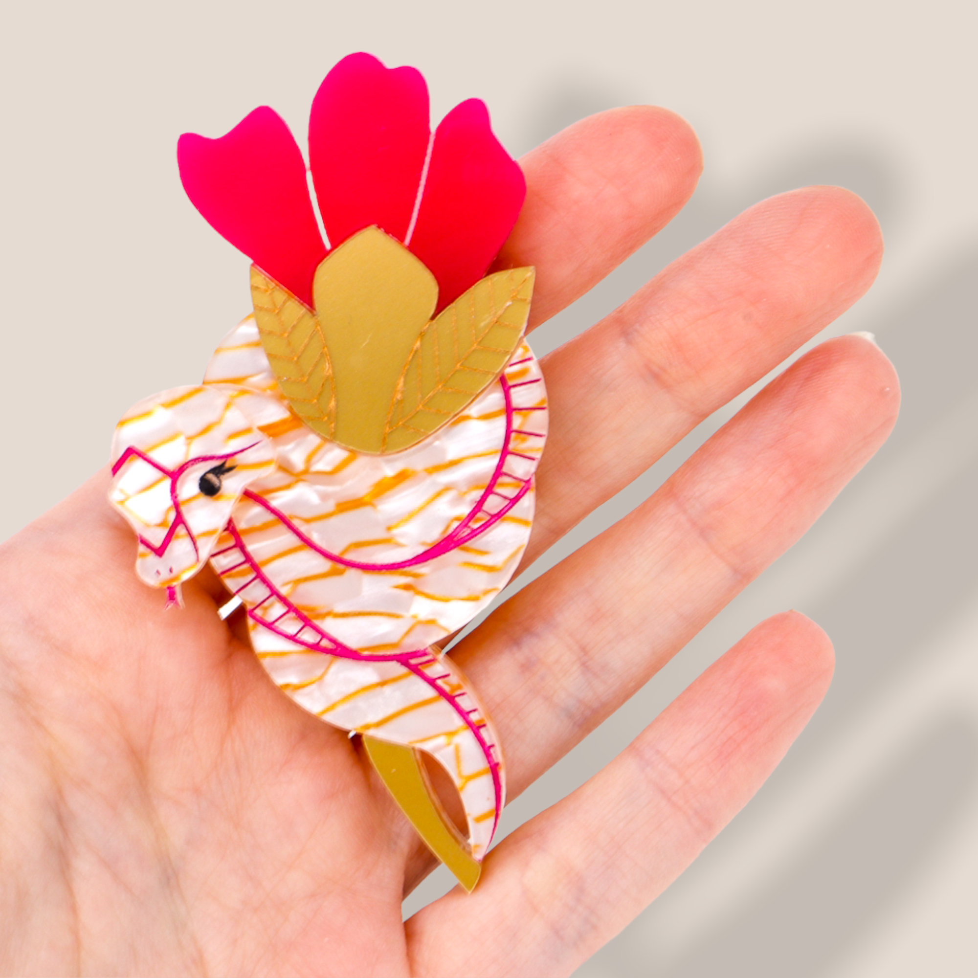 Danilova Jewellery, Peppy Chapette Plastic Resin Brooch10.PNG