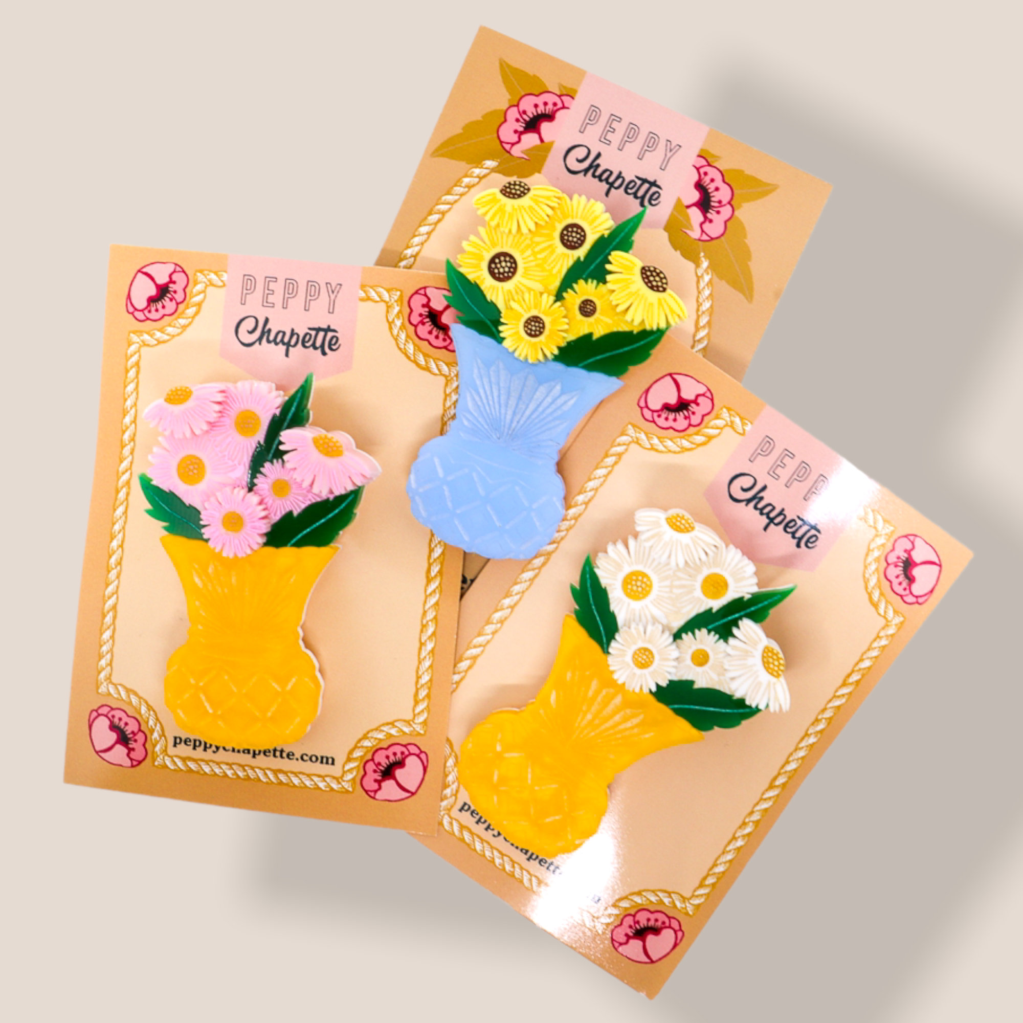 Danilova Jewellery, Peppy Chapette Plastic Resin Brooch2.PNG