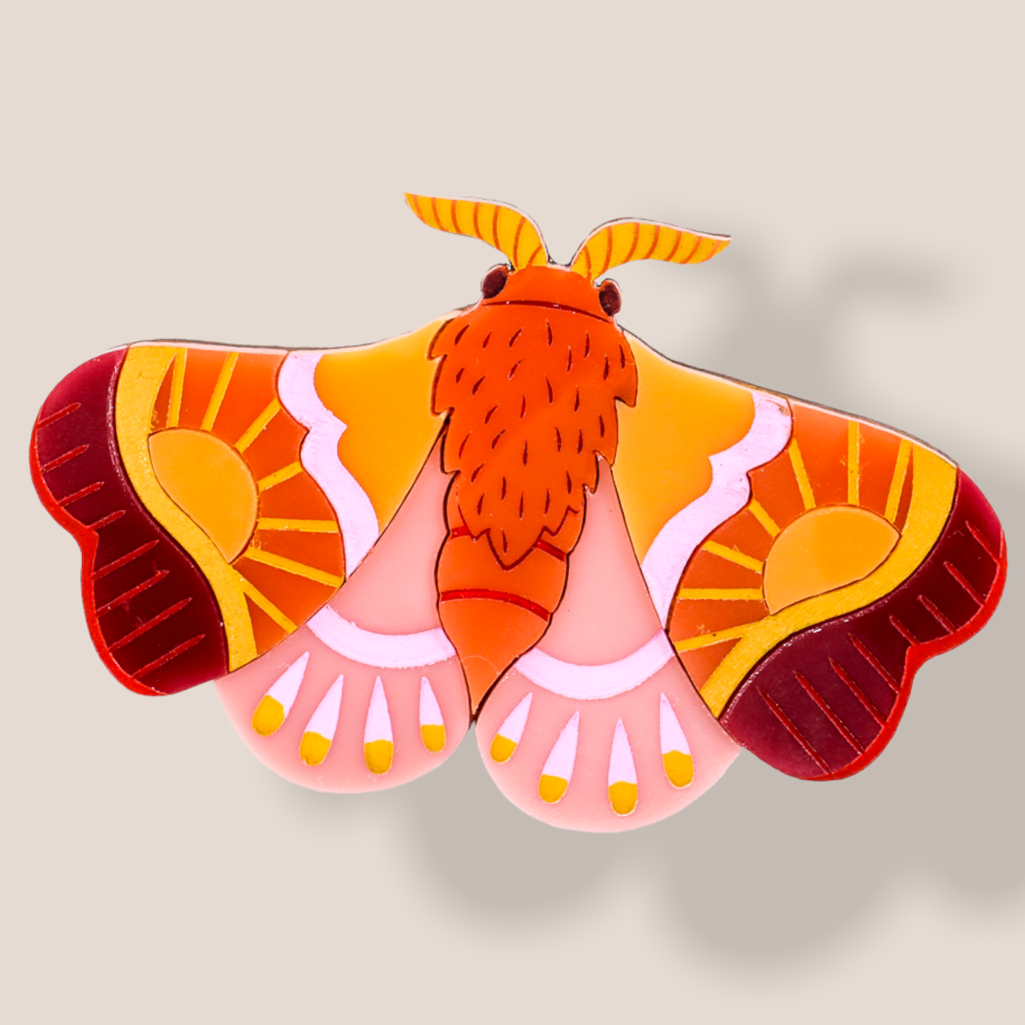 Danilova Jewellery, Peppy Chapette Plastic Resin Brooch4.PNG