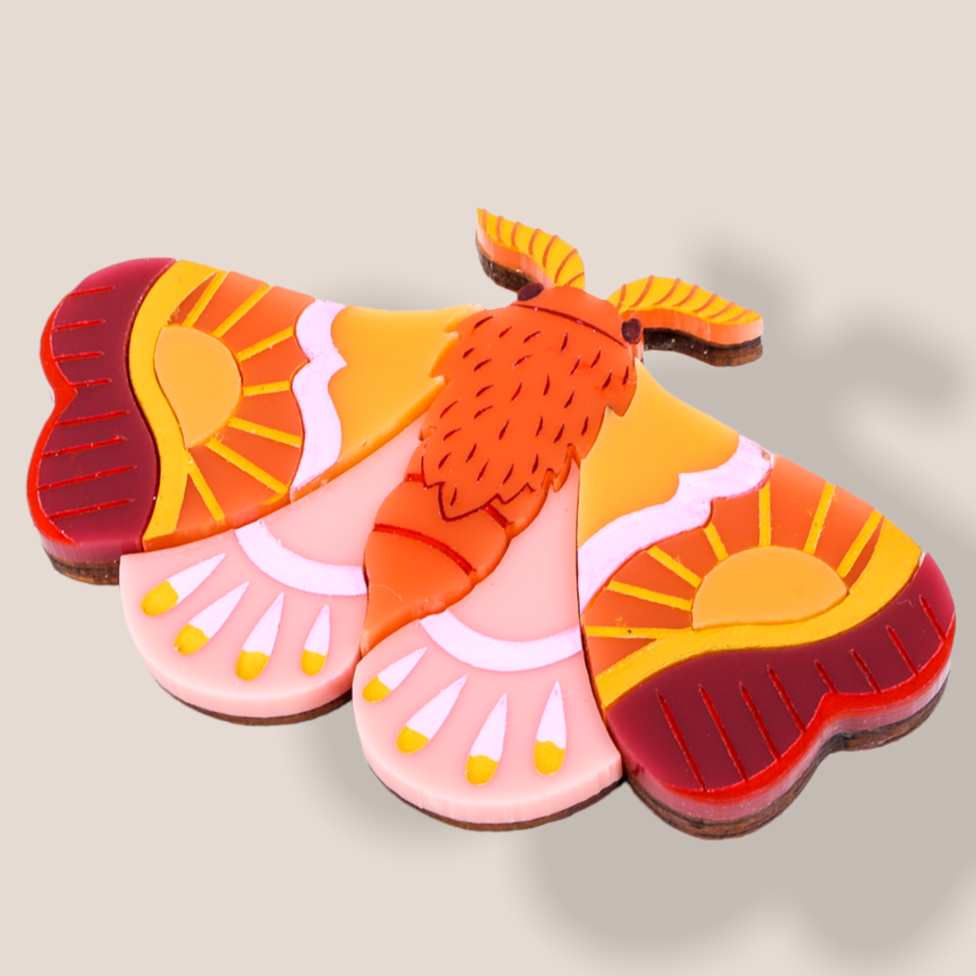 Danilova Jewellery, Peppy Chapette Plastic Resin Brooch5.PNG