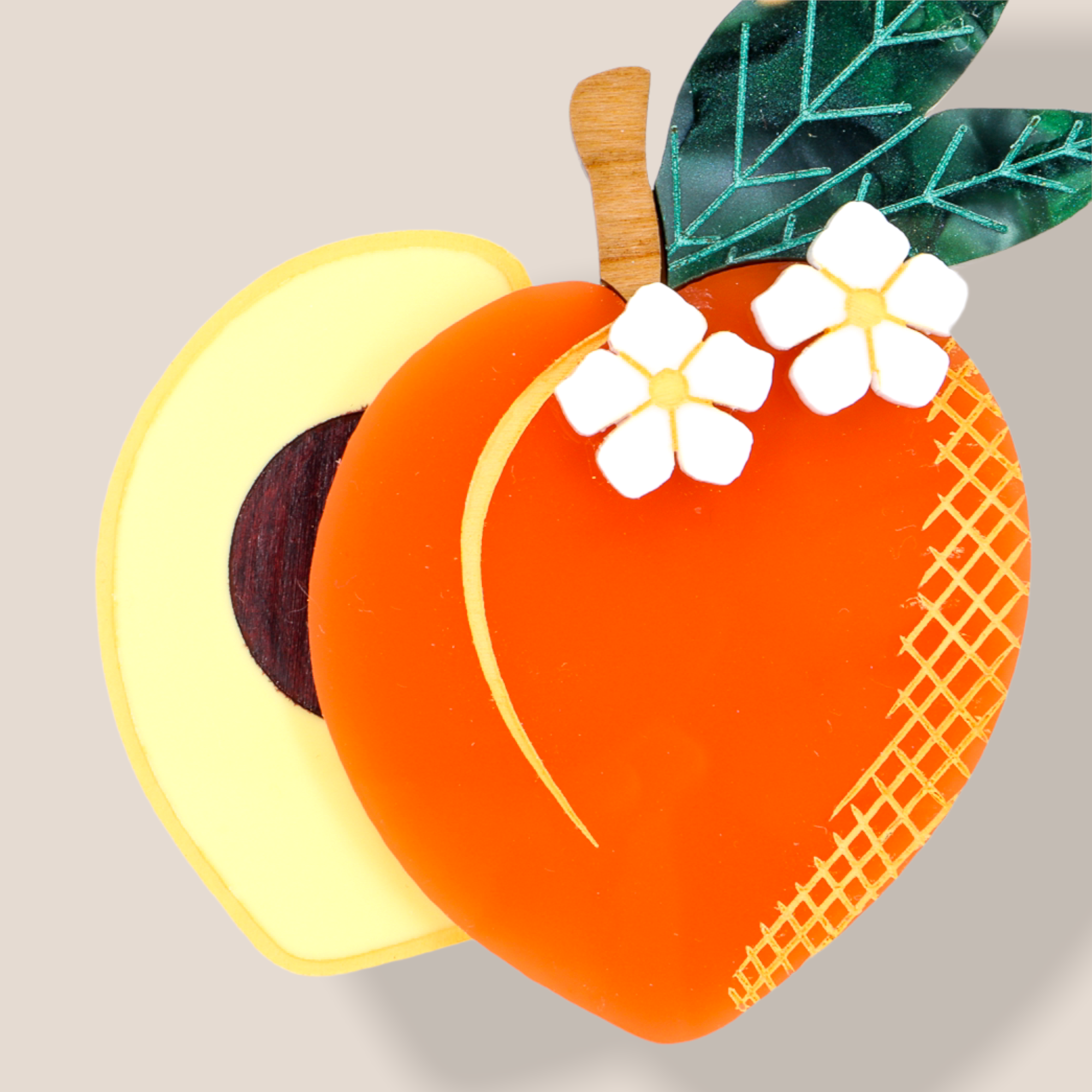 Danilova Jewellery, Peppy Chapette Plastic Resin Brooch6.PNG