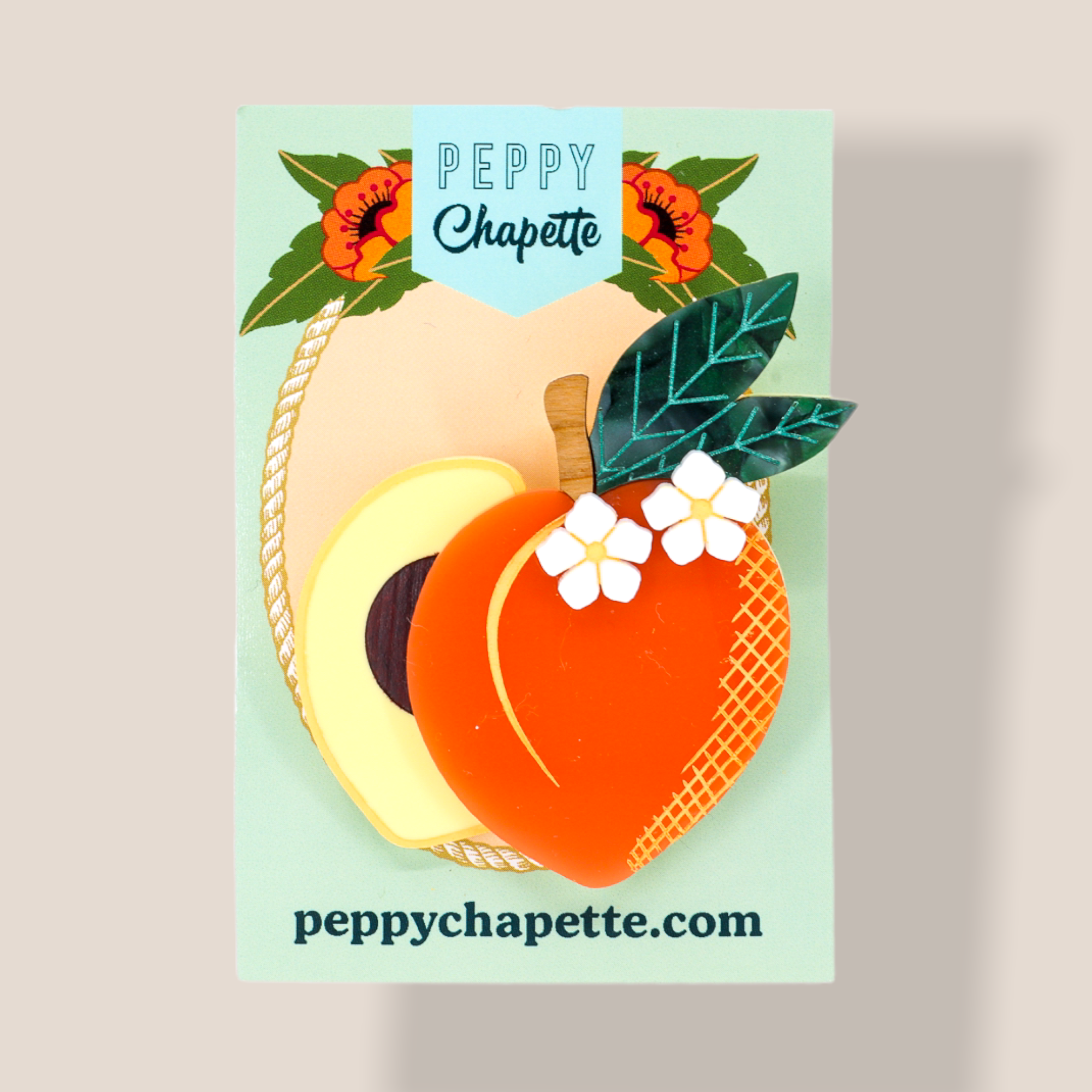 Danilova Jewellery, Peppy Chapette Plastic Resin Brooch3.PNG