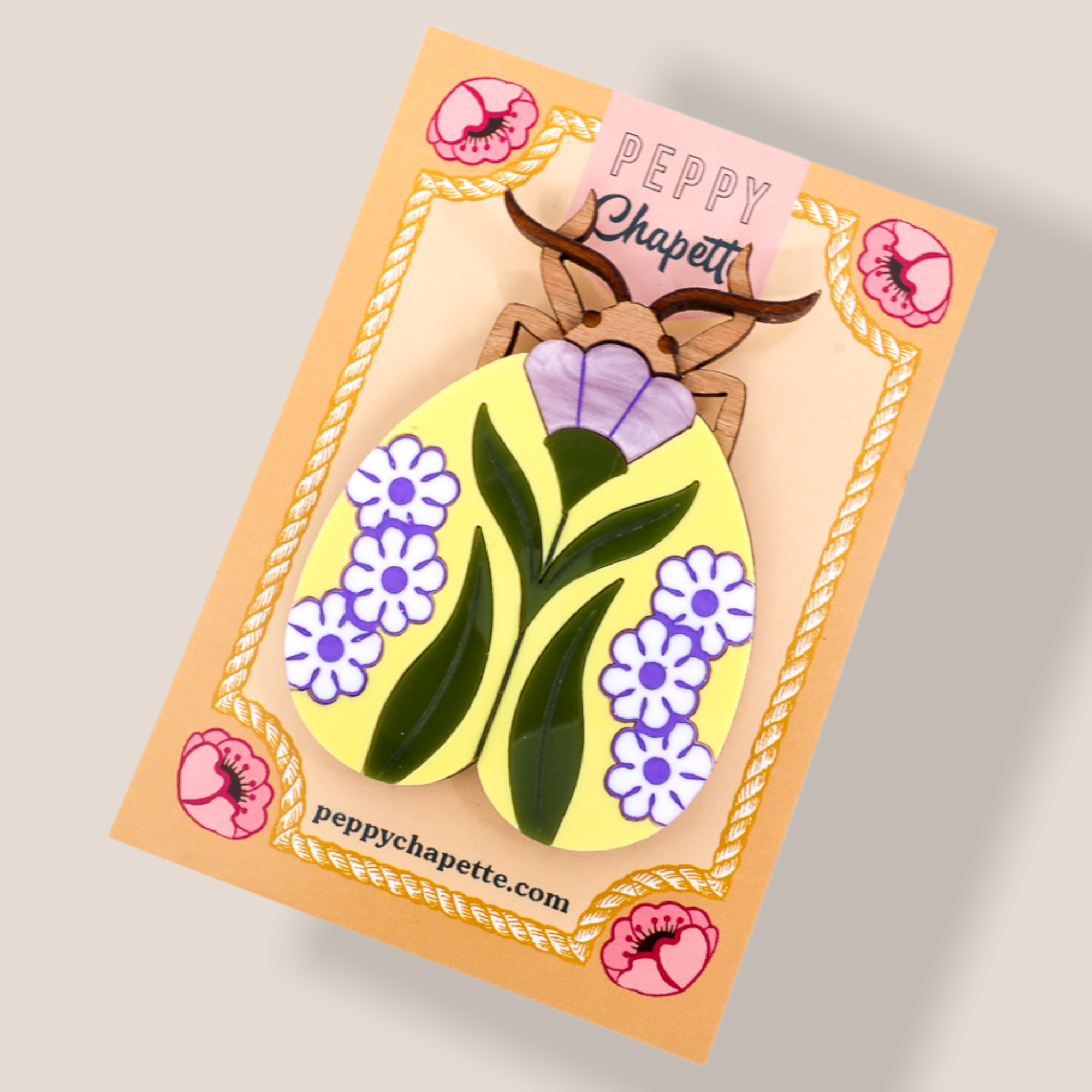 Danilova Jewellery, Peppy Chapette Plastic Resin Brooch1.PNG