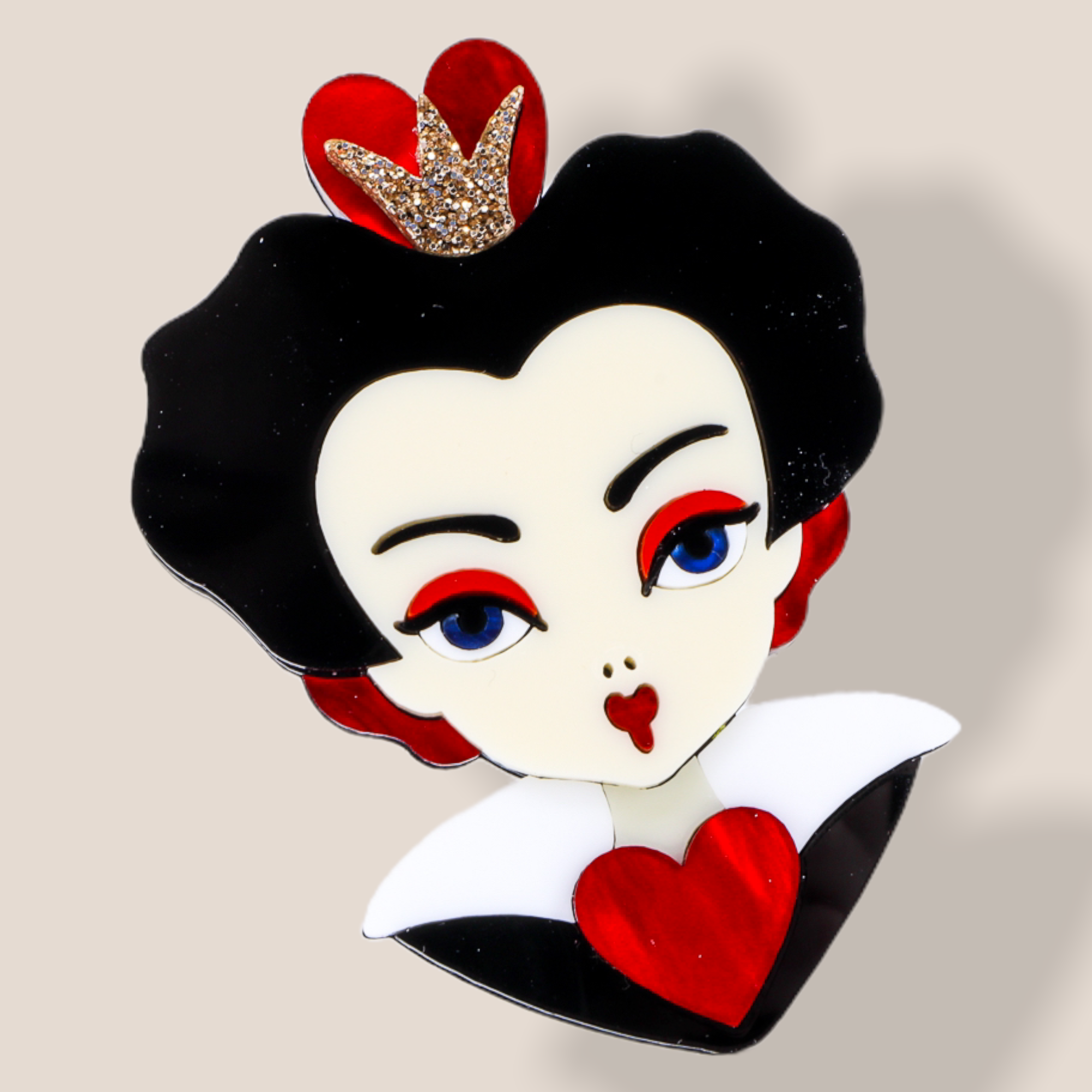 Danilova Jewellery, Deer Arrow, Acrylic Plastic Brooch2.PNG