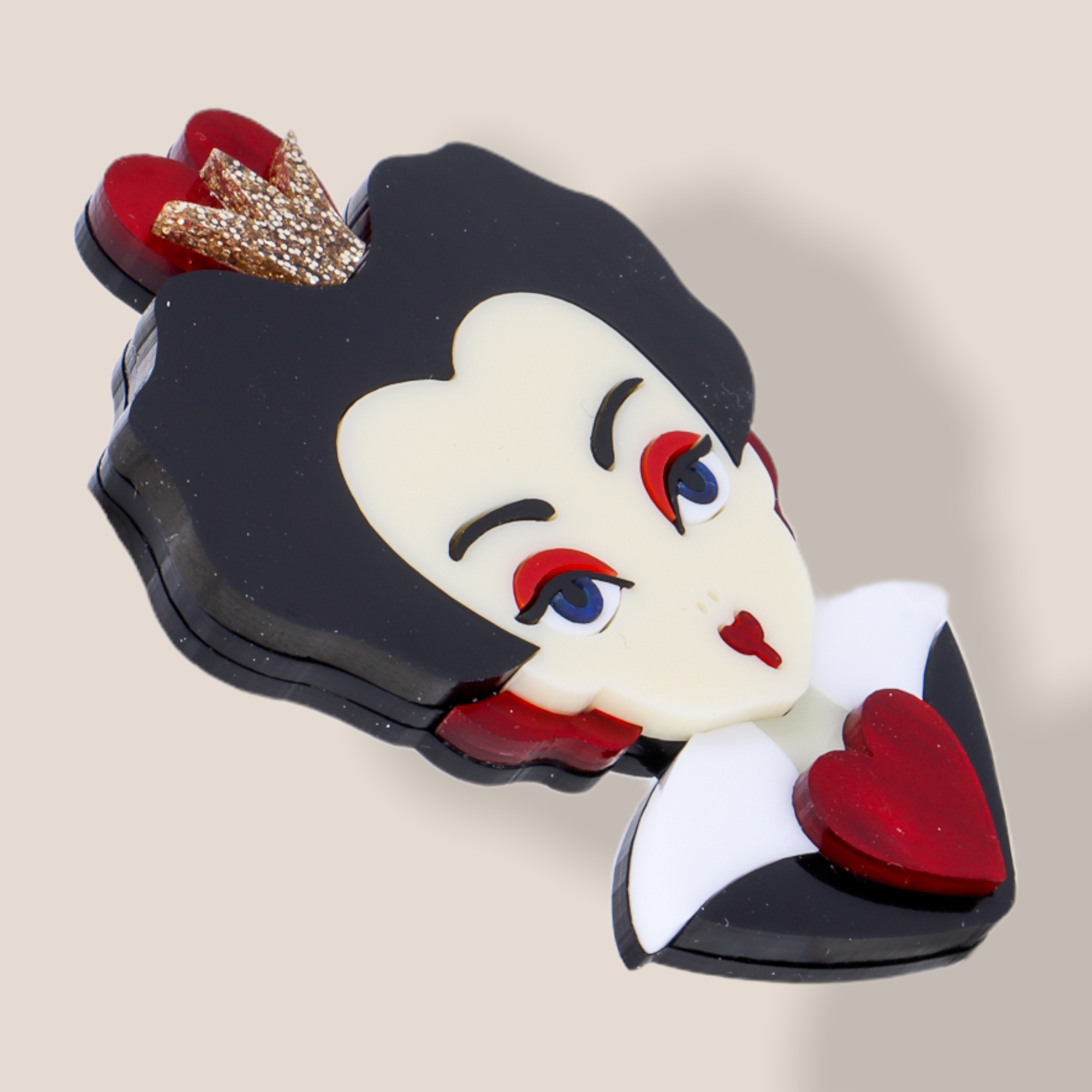 Danilova Jewellery, Deer Arrow, Acrylic Plastic Brooch5.PNG