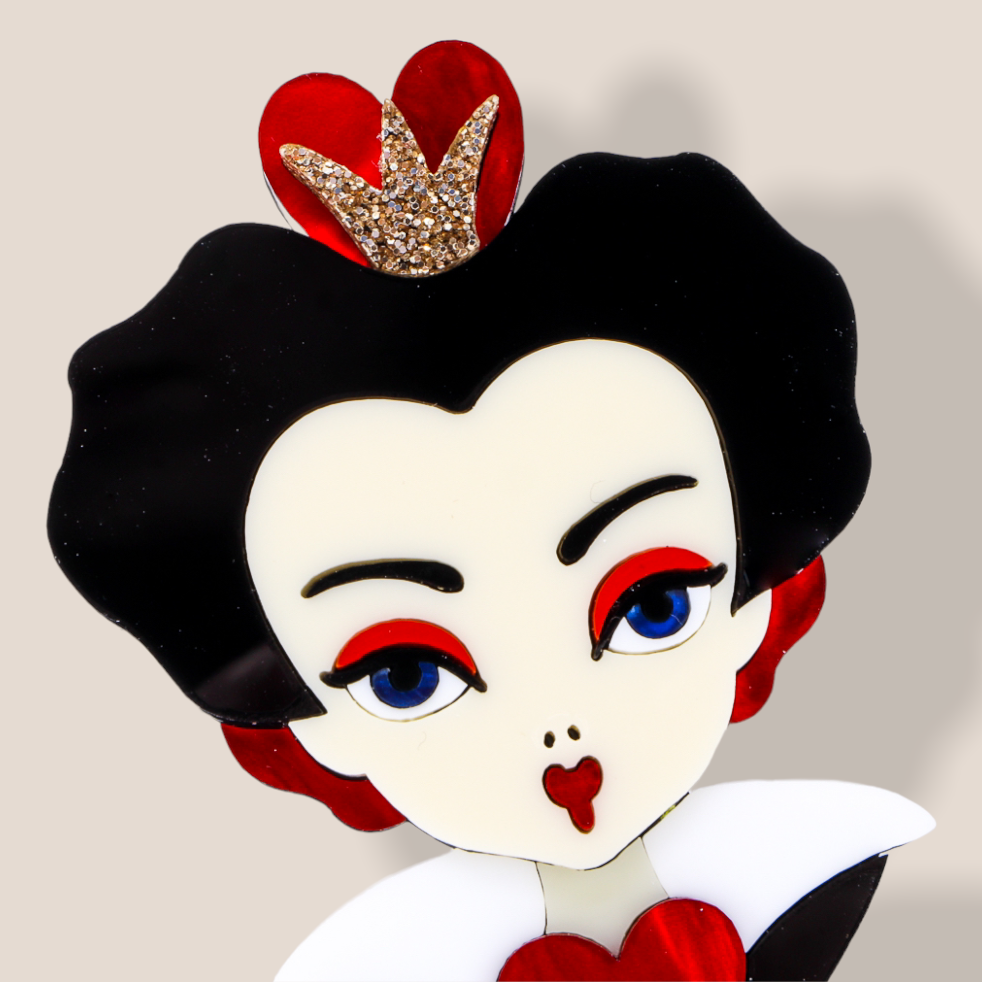 Danilova Jewellery, Deer Arrow, Acrylic Plastic Brooch3.PNG