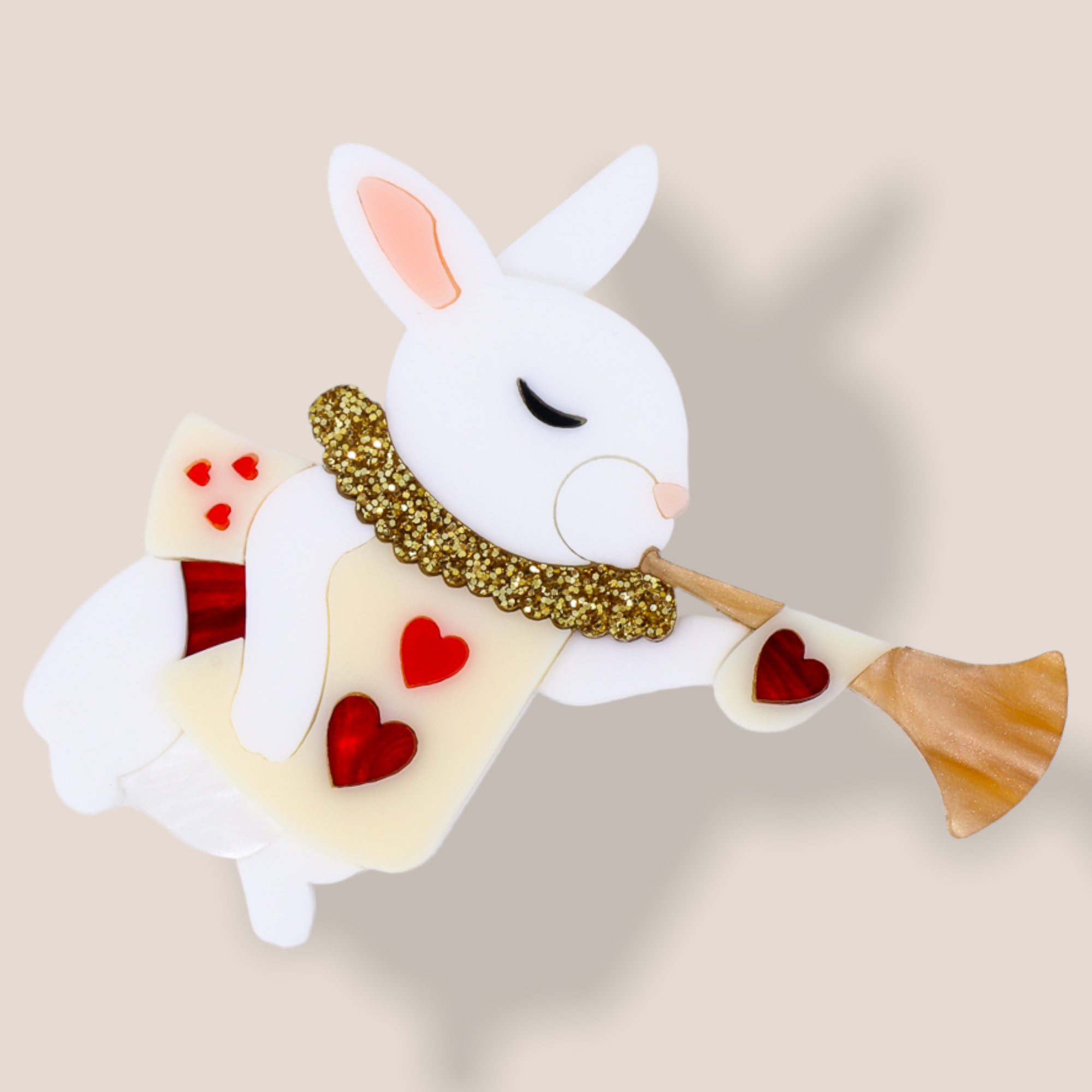 Danilova Jewellery, Deer Arrow, Acrylic Plastic Brooch7.PNG