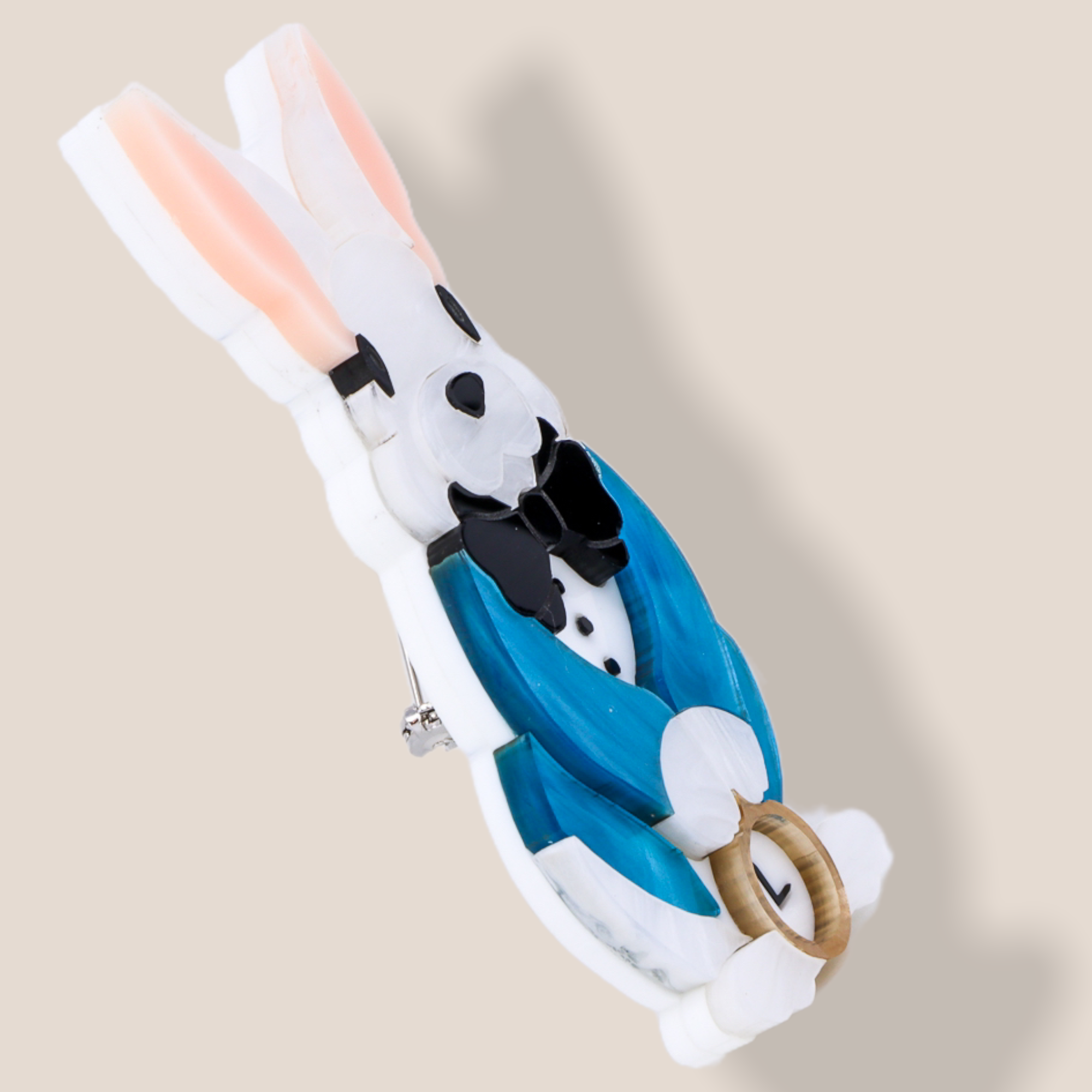 Danilova Jewellery, Deer Arrow, Acrylic Plastic Brooch5.PNG