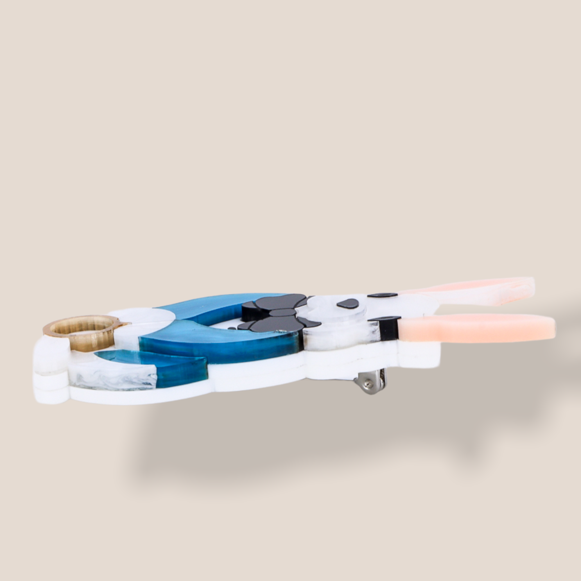 Danilova Jewellery, Deer Arrow, Acrylic Plastic Brooch9.PNG