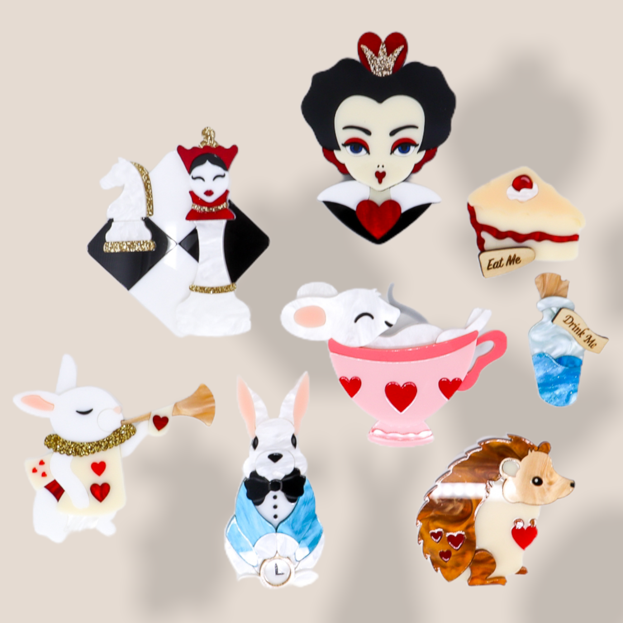 Danilova Jewellery, Deer Arrow, Acrylic Plastic Brooch11.PNG