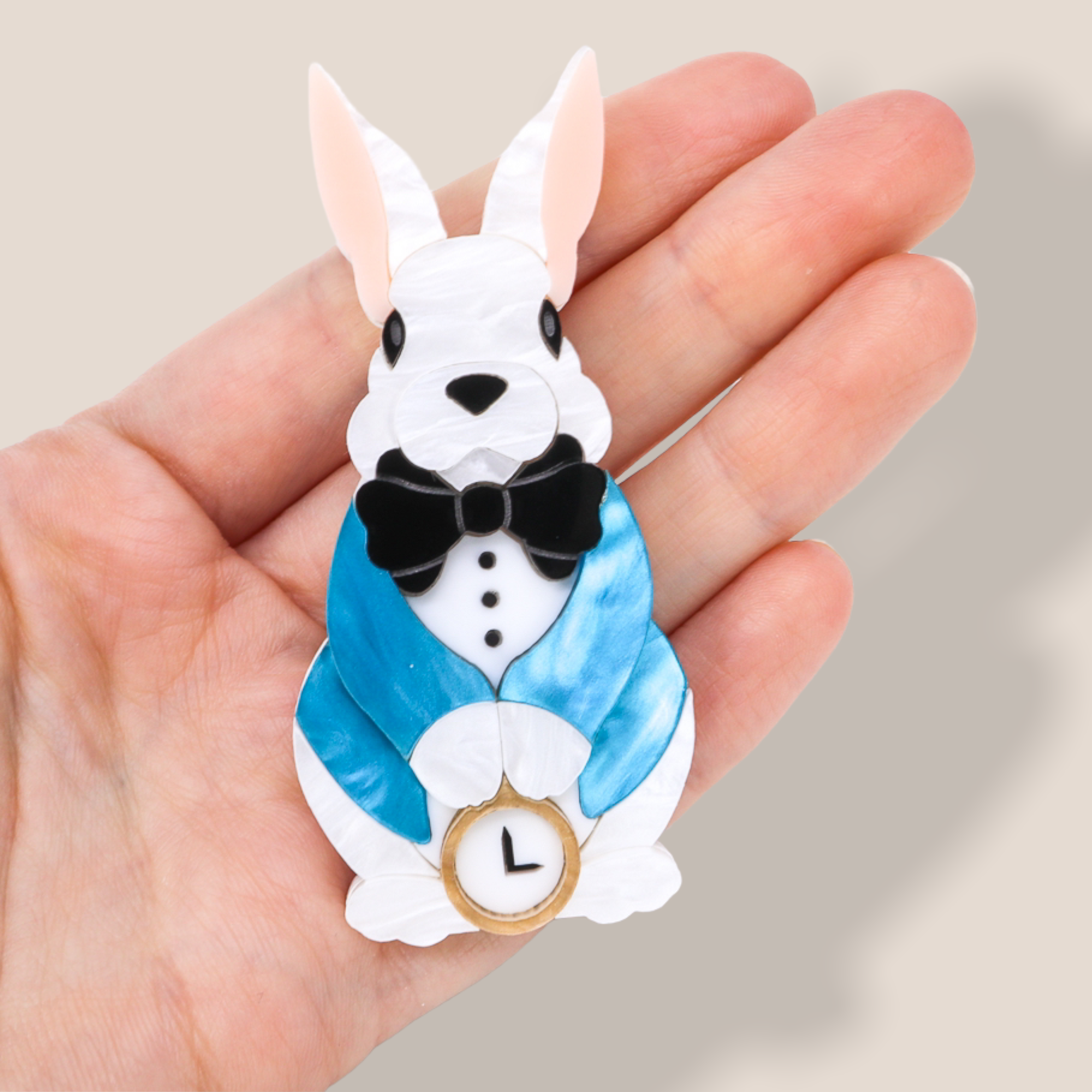 Danilova Jewellery, Deer Arrow, Acrylic Plastic Brooch10.PNG