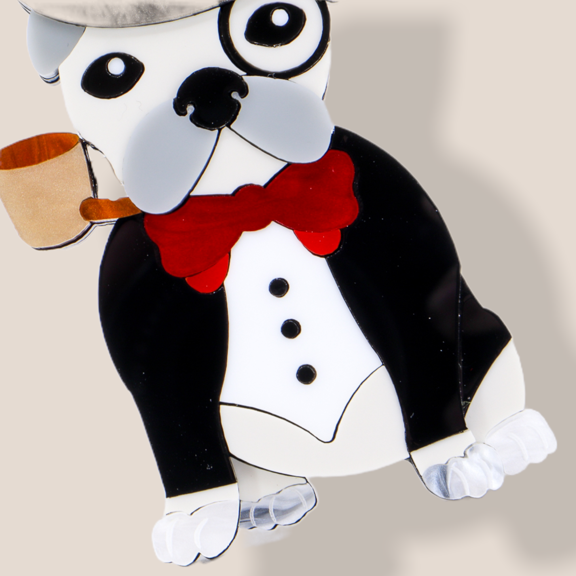 Danilova Jewellery, Deer Arrow, Acrylic Plastic Brooch3.PNG