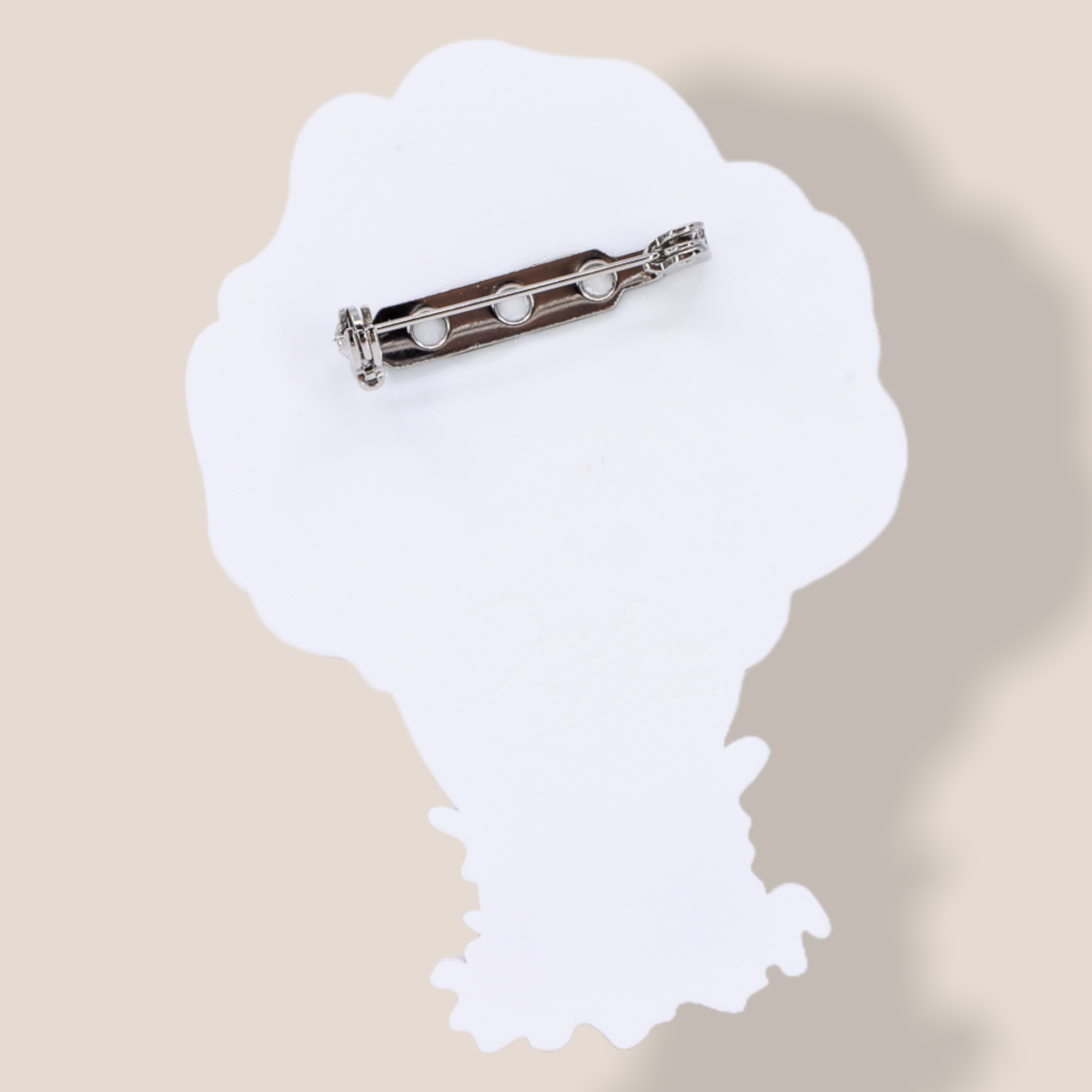 Danilova Jewellery, Deer Arrow, Acrylic Plastic Brooch6.PNG